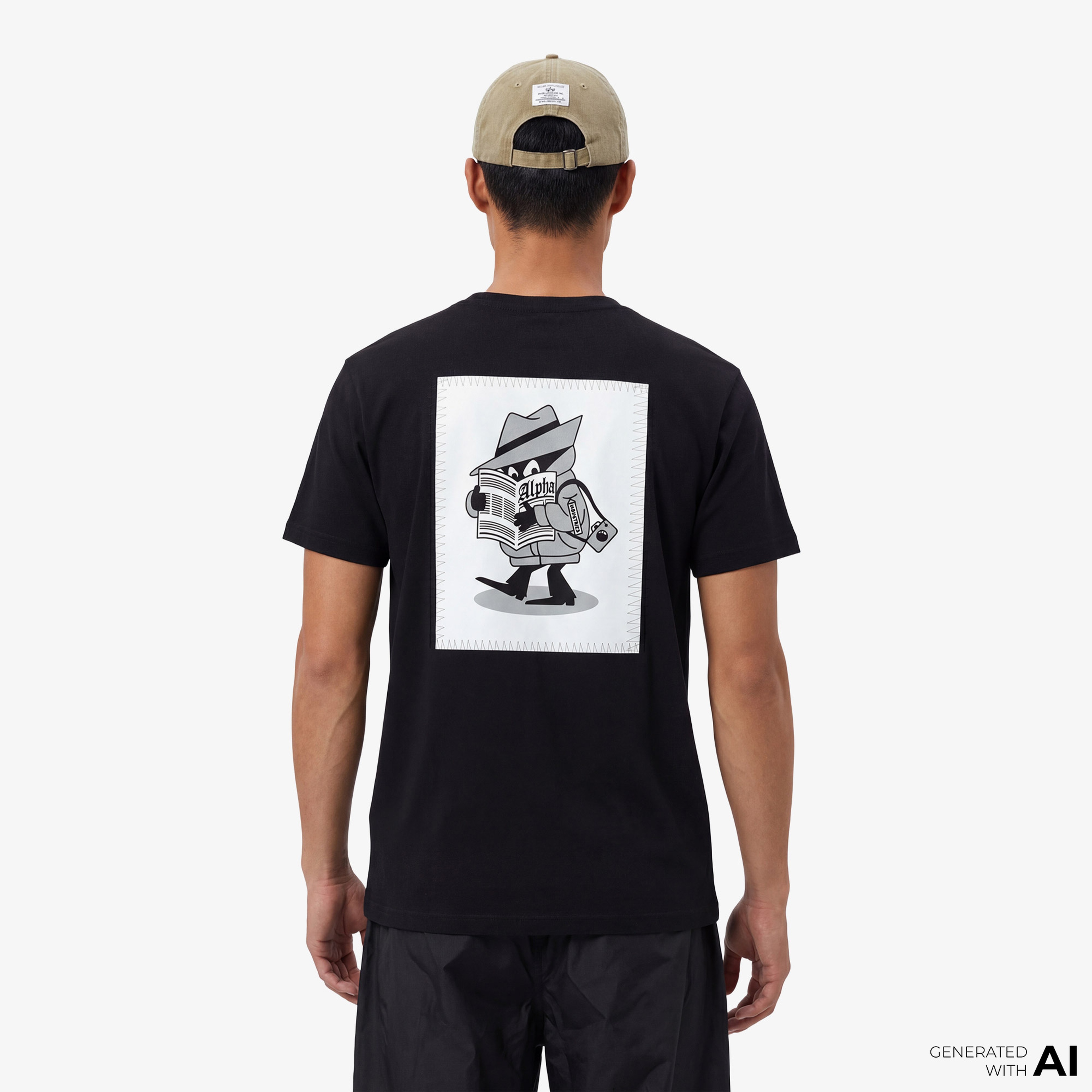 Alpha Industries New Patch Erkek Siyah T-Shirt