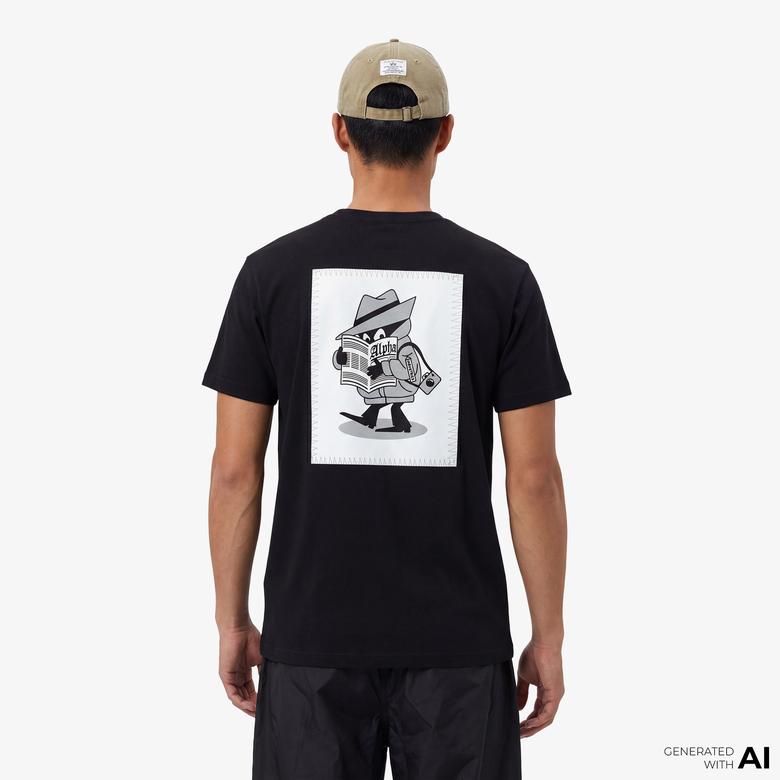 Alpha Industries New Patch Erkek Siyah T-Shirt
