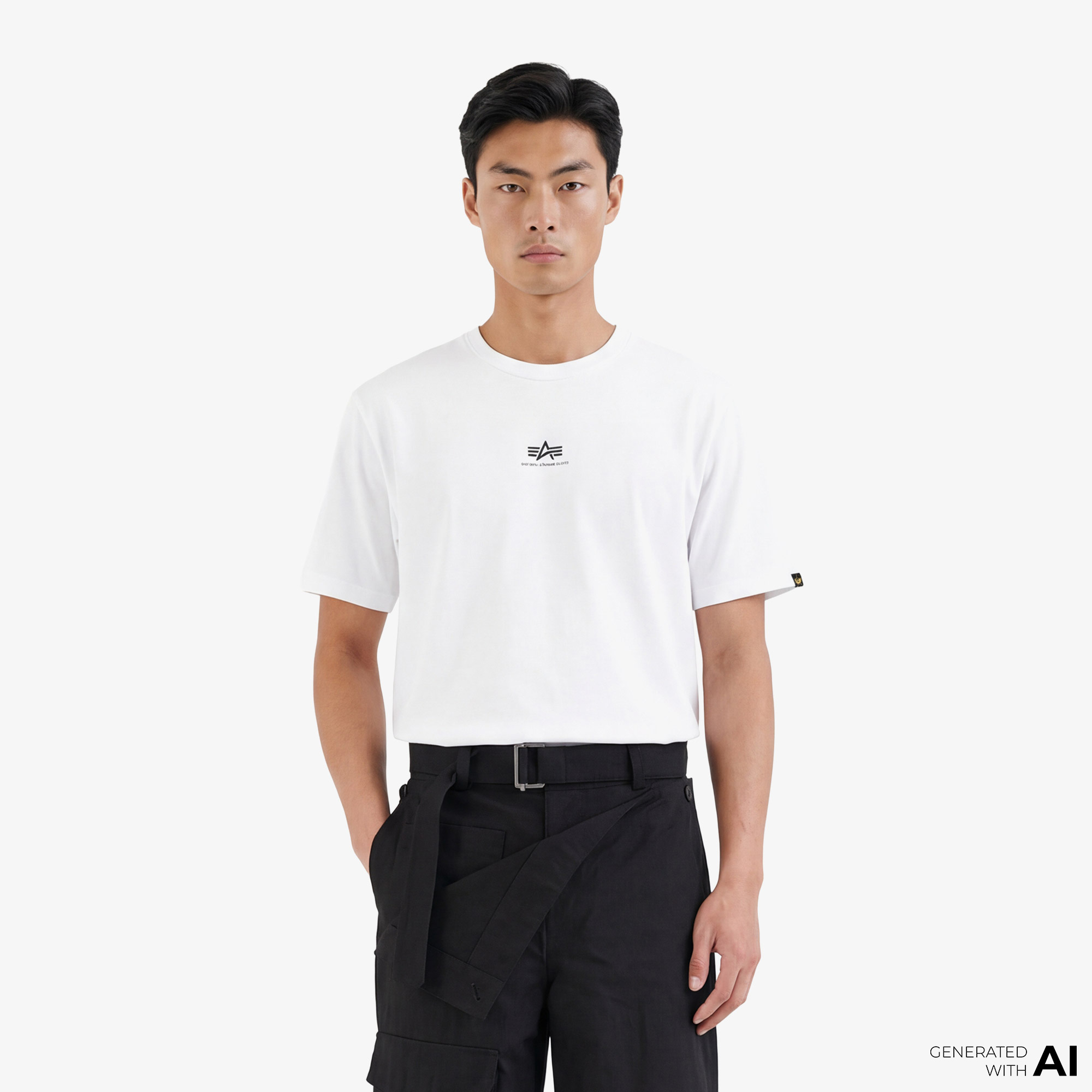 Alpha Industries Essential Erkek Beyaz T-Shirt