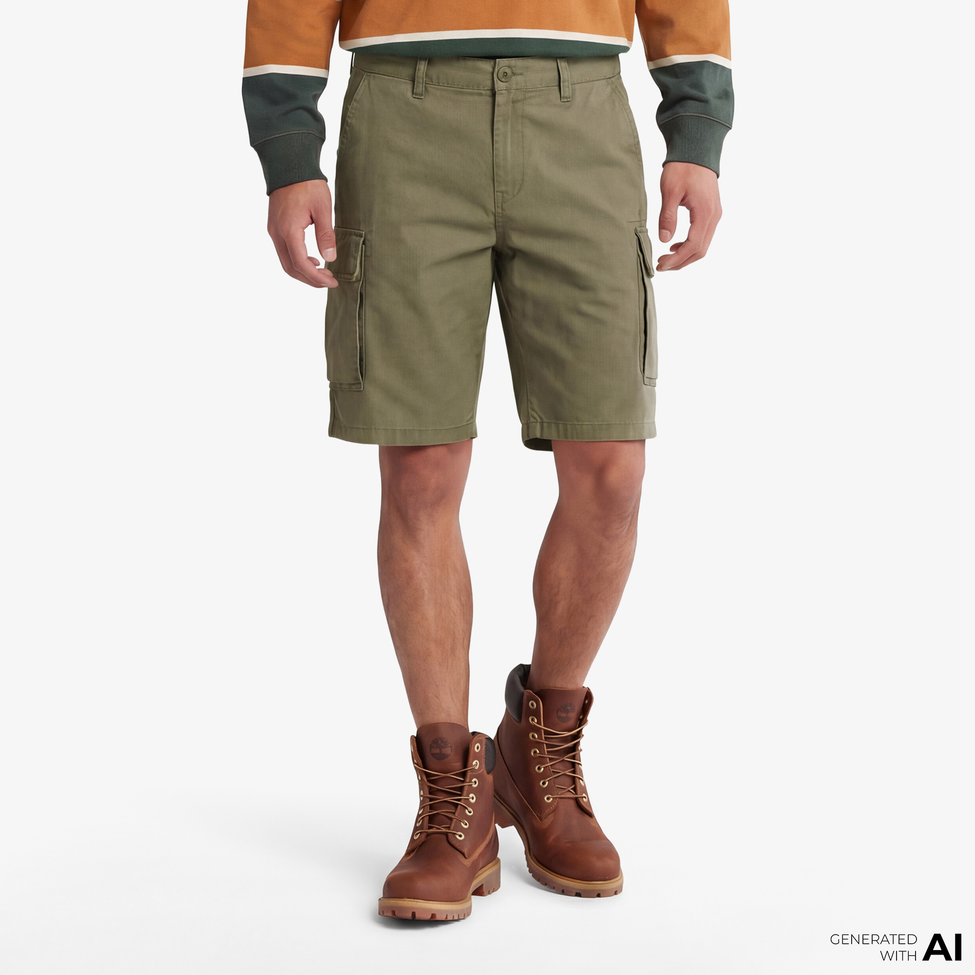 Timberland Brookline Poplin Cargo C Erkek Haki Şort