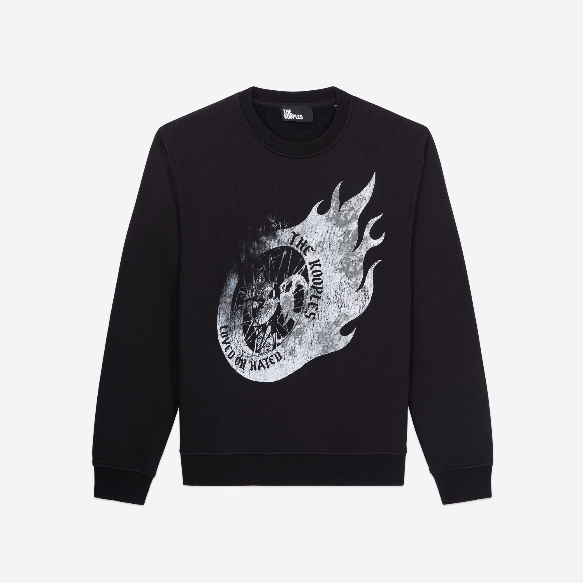 The Kooples Classic Erkek Siyah Sweatshirt