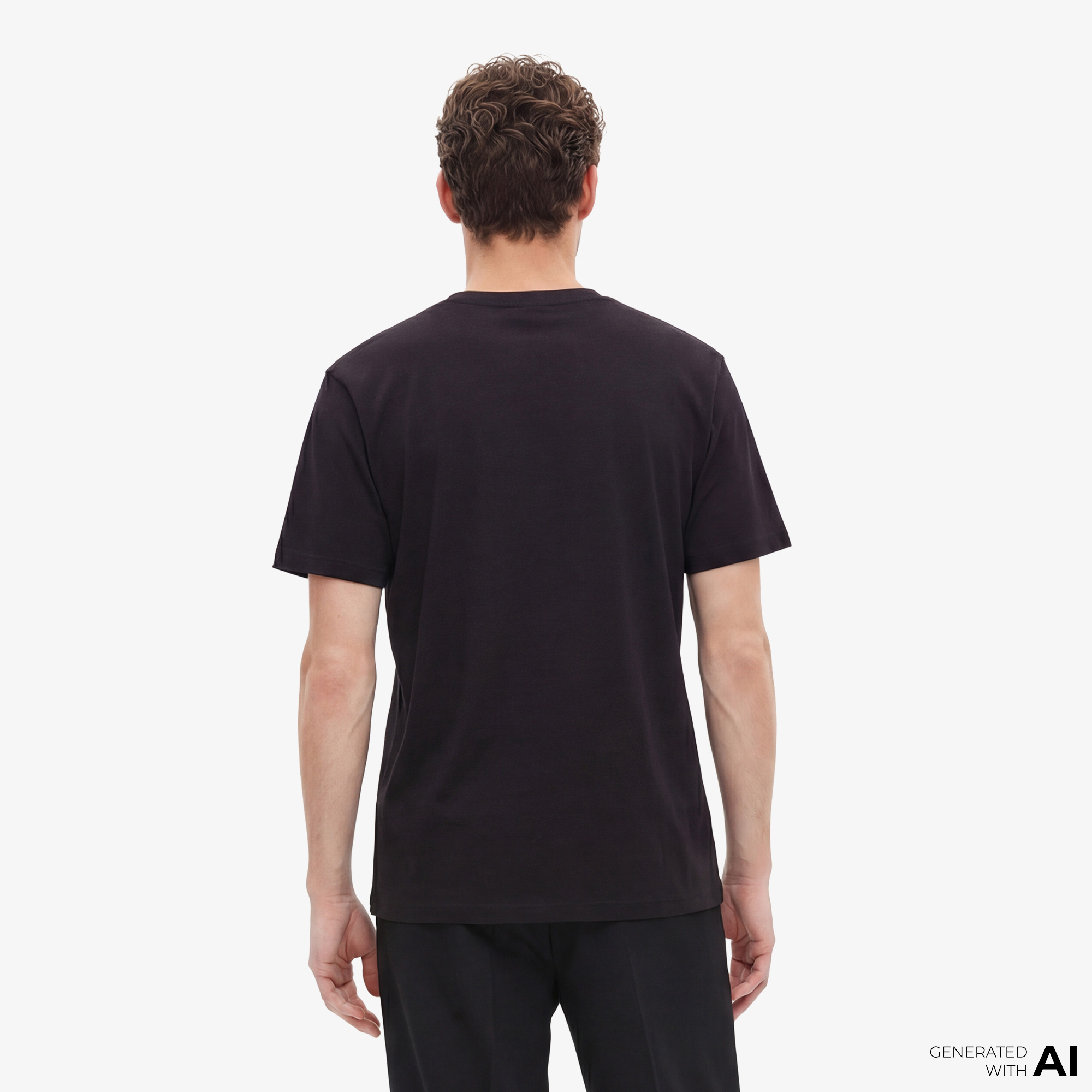The Kooples Classic Erkek Siyah T-Shirt