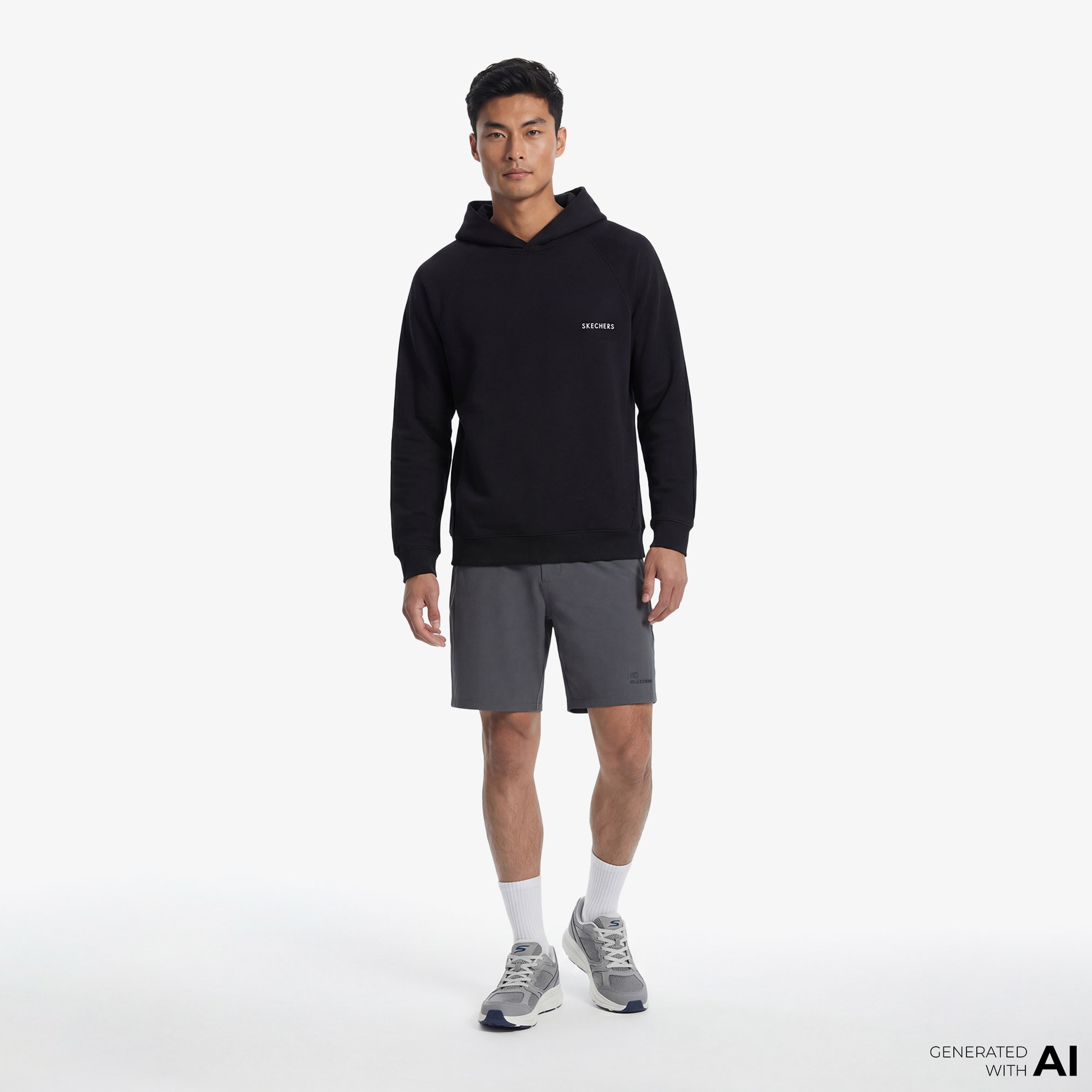 Skechers Scuba Coll. Erkek Siyah Hoodie