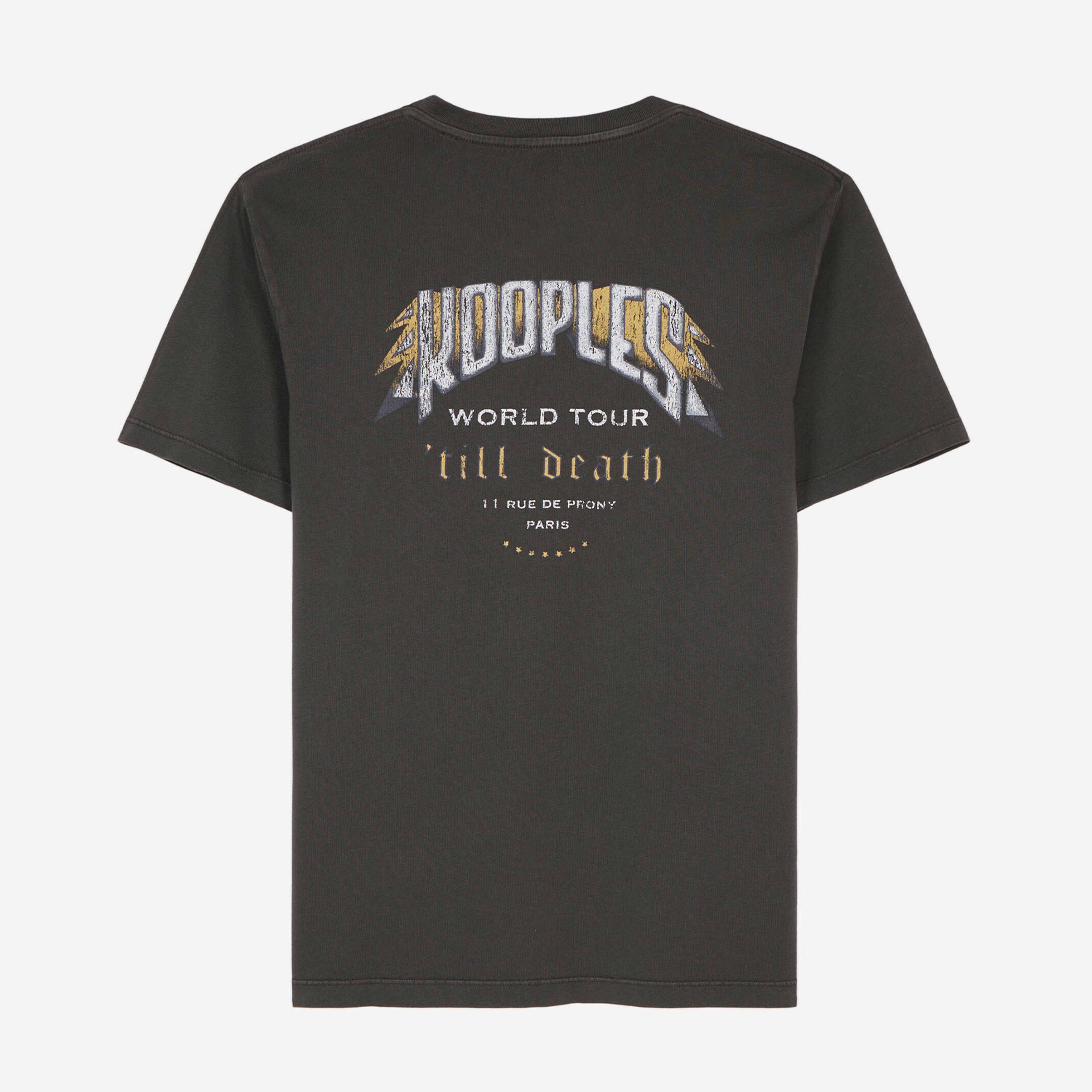 ERKEK BASKILI GRİ T-SHIRT