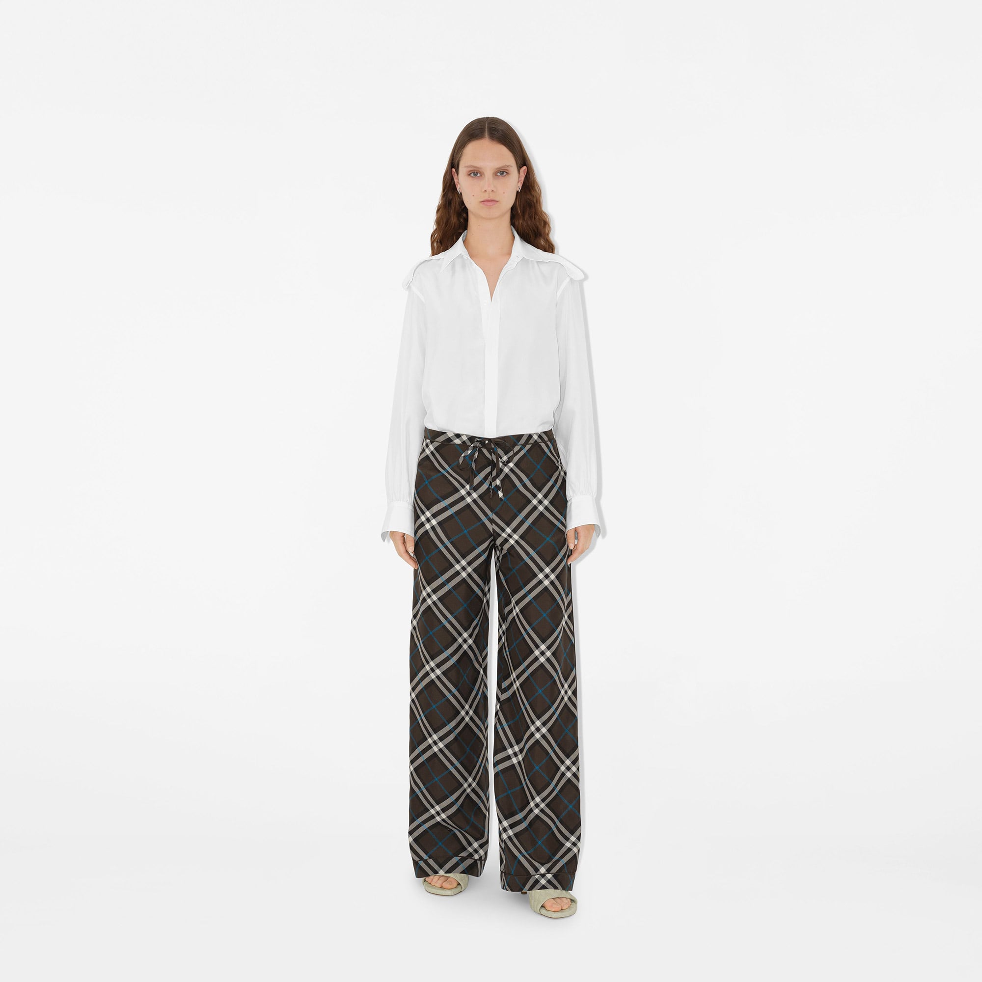 Burberry Kadın Kahverengi Pantolon