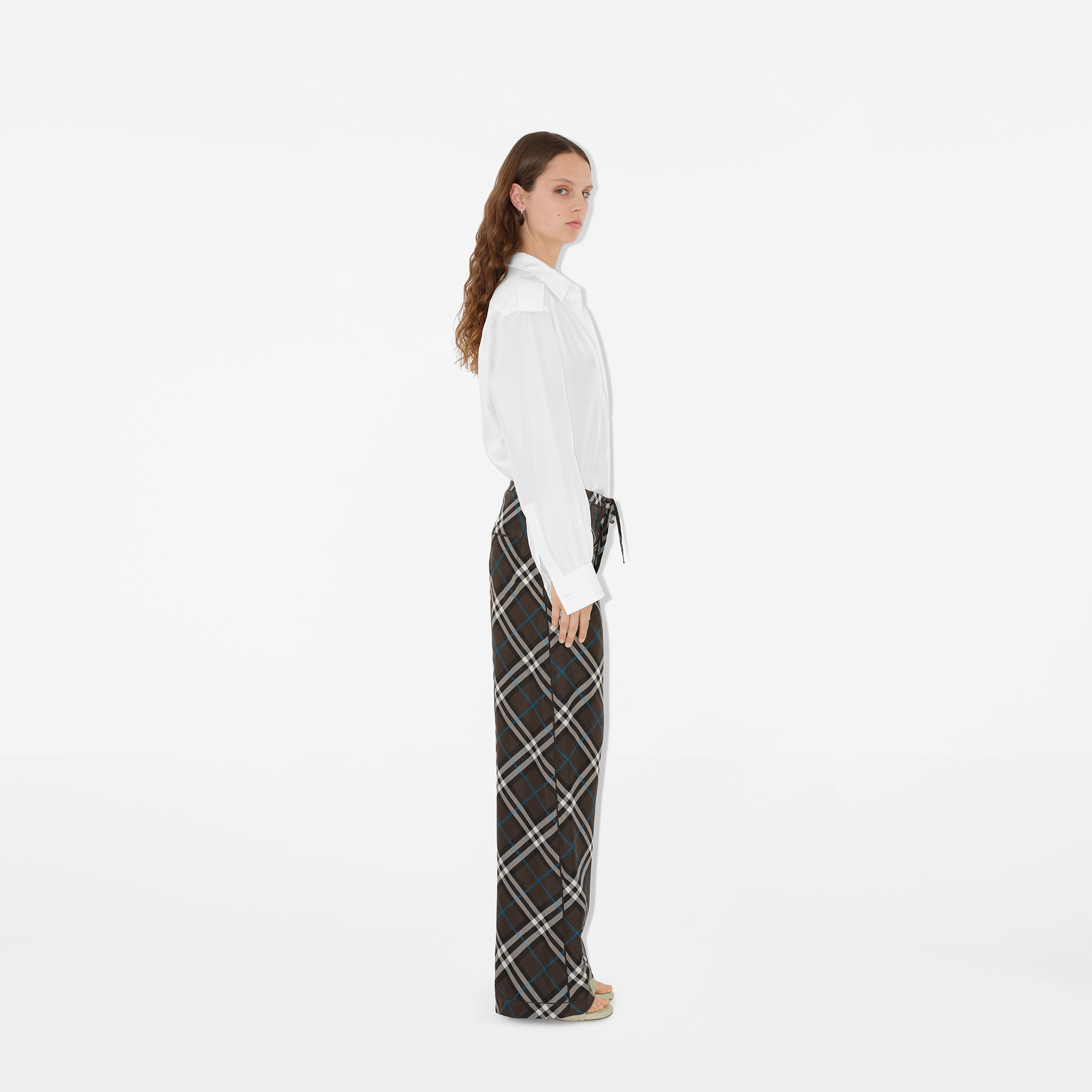 Burberry Kadın Kahverengi Pantolon