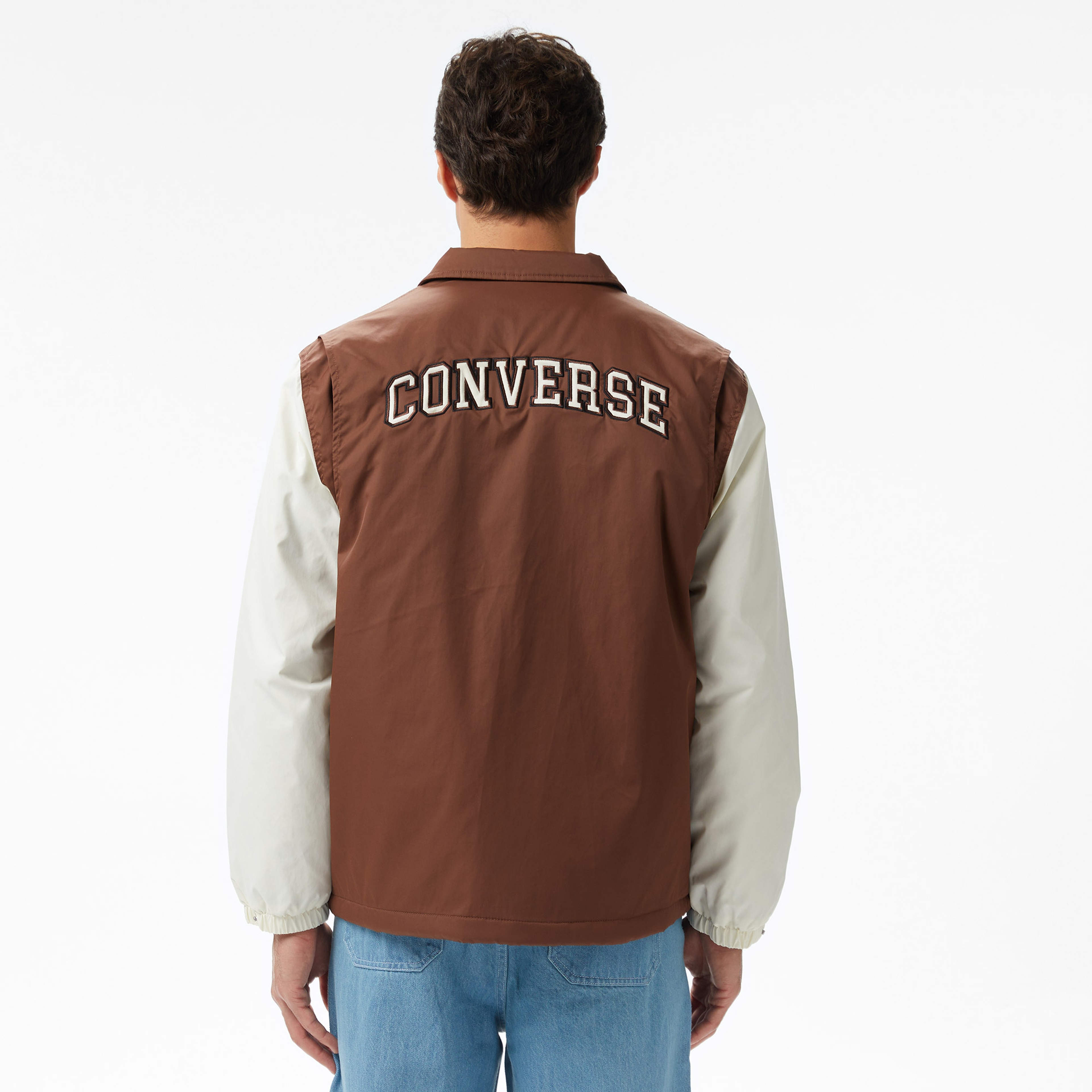 Converse Classic Erkek Renk Bloklu Kahverengi Ceket