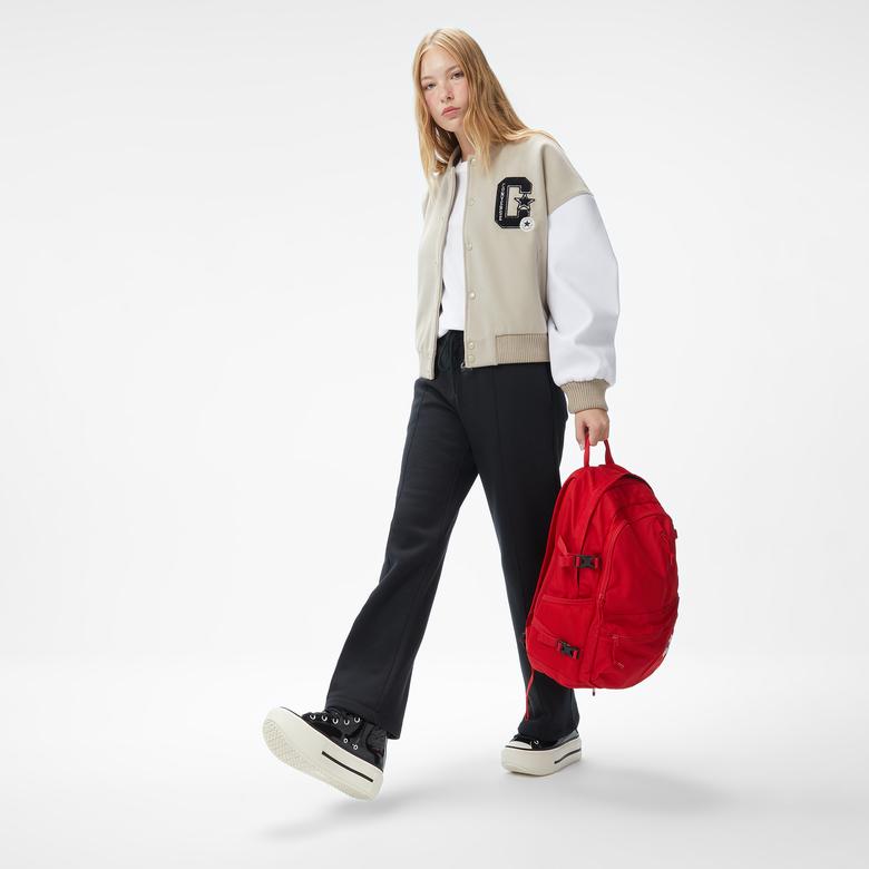 Converse Kadın Dik Yaka Bej Ceket