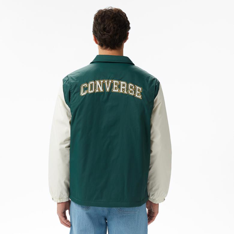 Converse Colorblocked Erkek Renk Bloklu Yeşil Ceket
