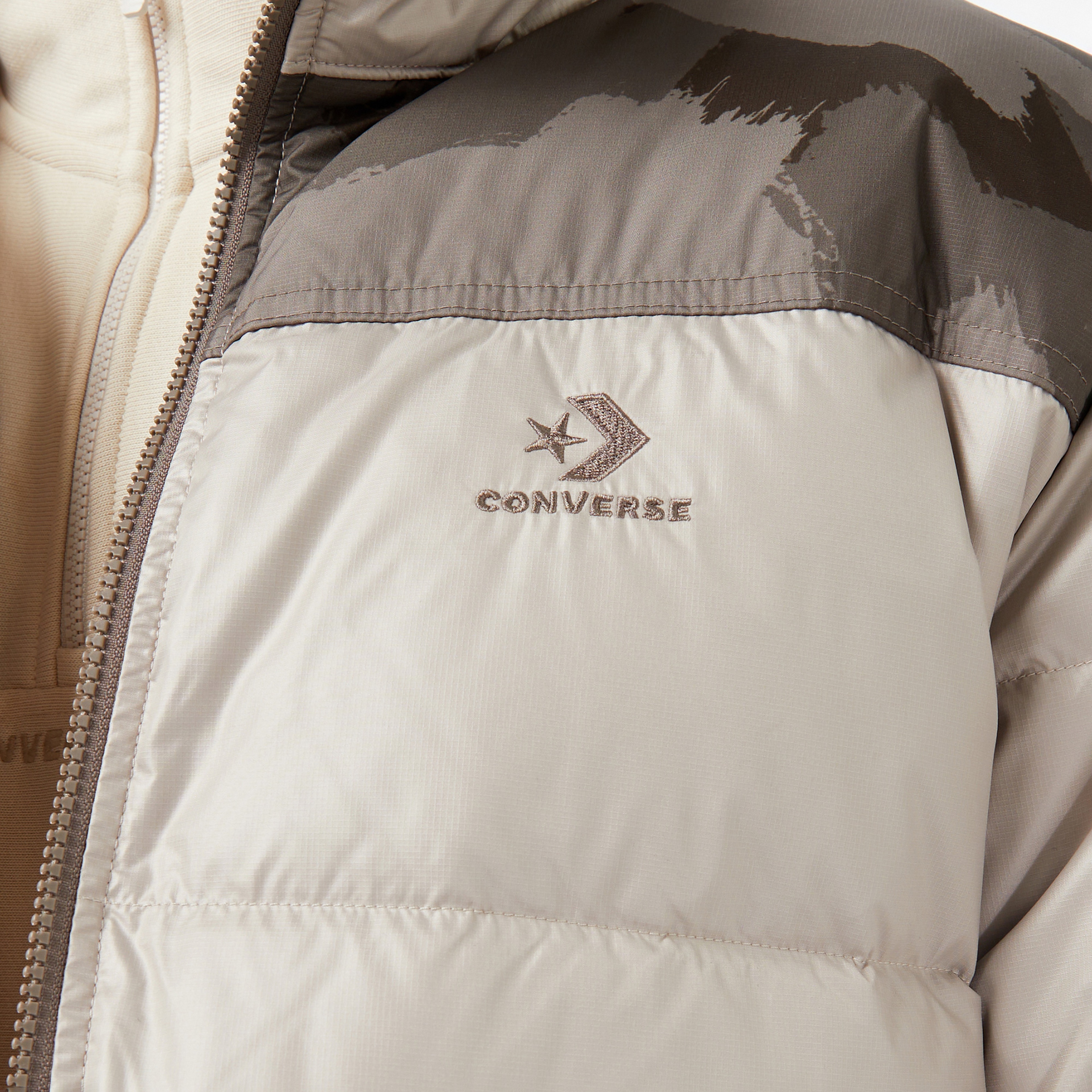 Converse Classic Erkek Dik Yaka Siyah Şişme Mont