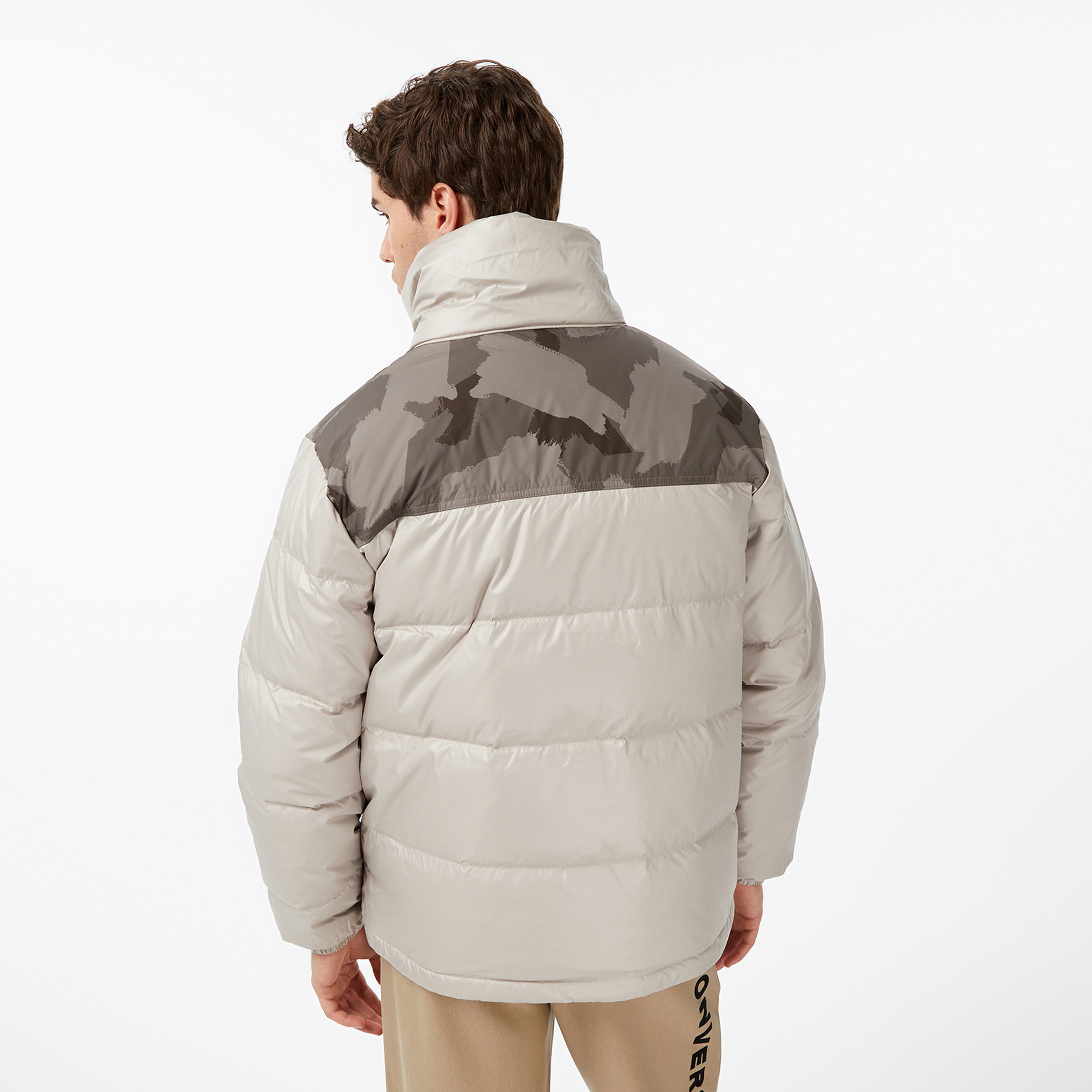 Converse Classic Erkek Dik Yaka Siyah Şişme Mont