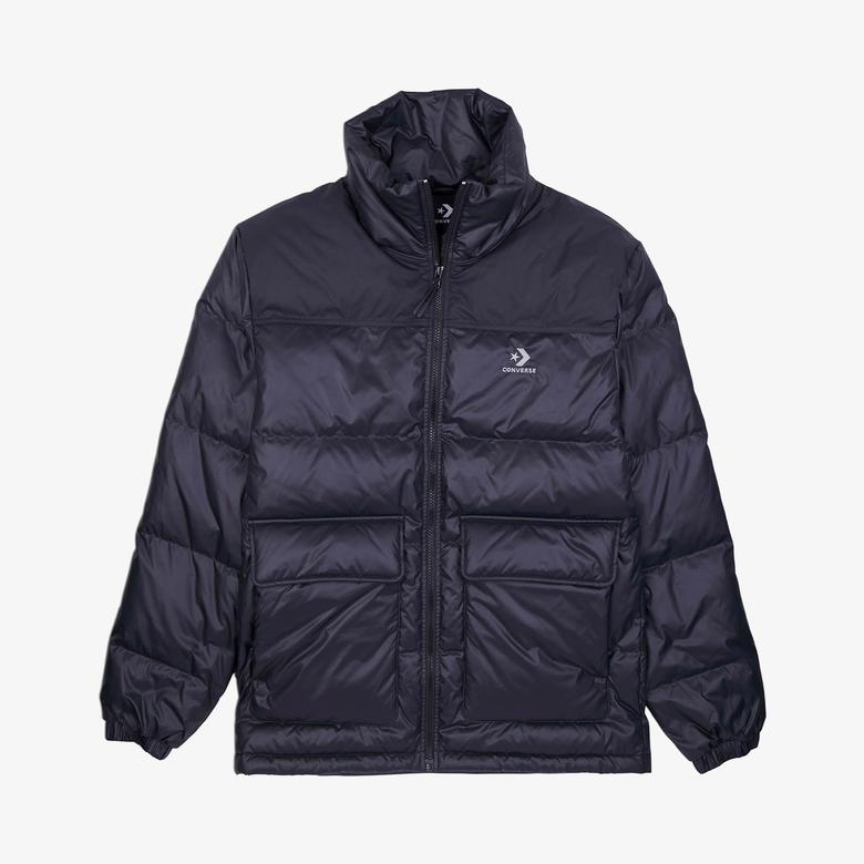 Converse Classic Erkek Dik Yaka Siyah Şişme Mont