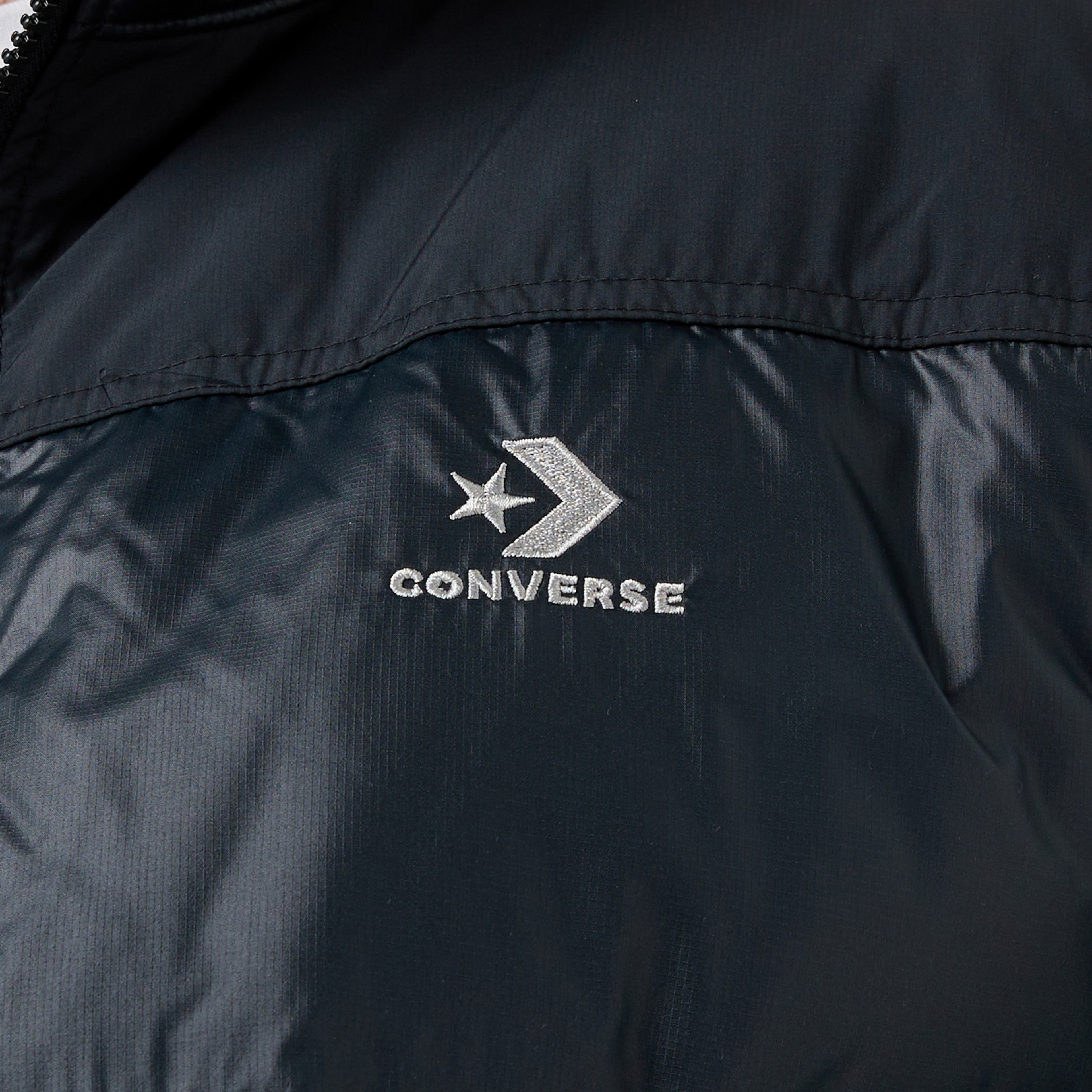 Converse Classic Erkek Dik Yaka Siyah Şişme Mont