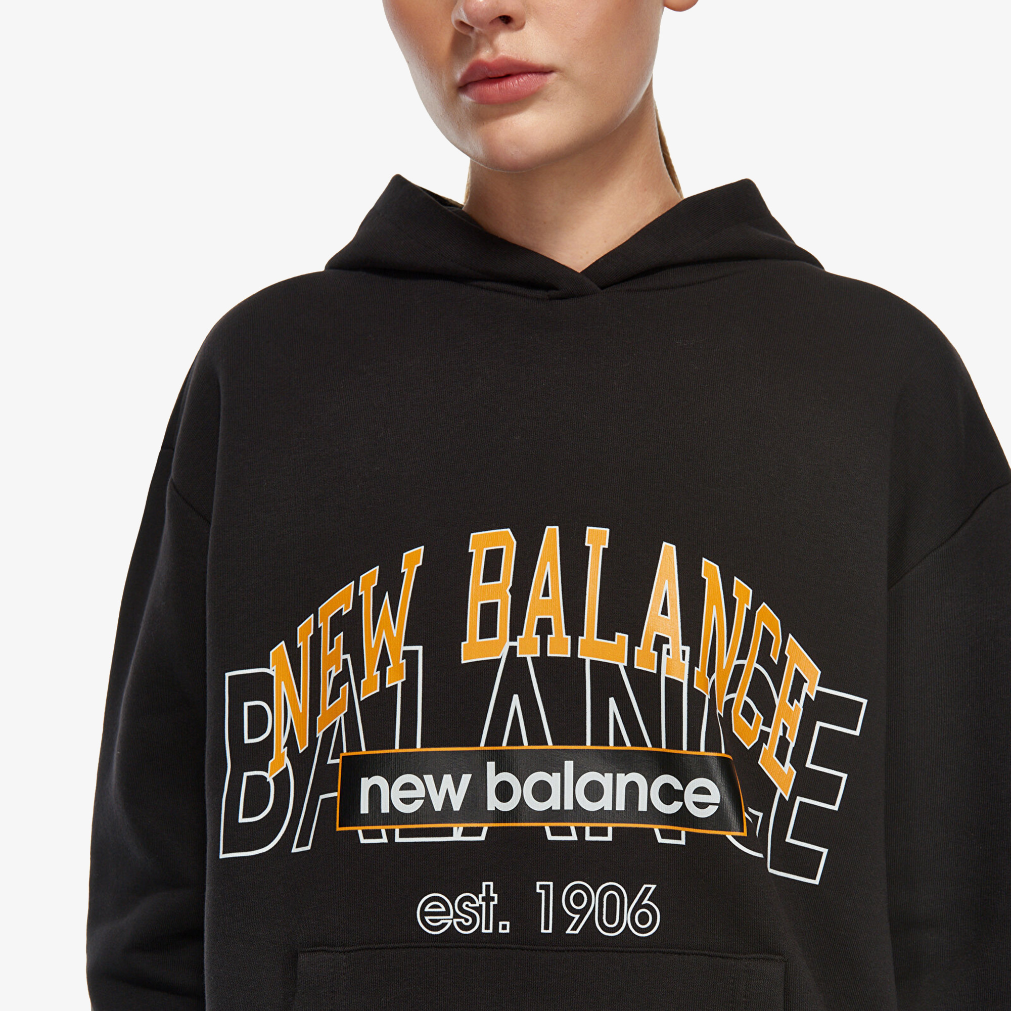 New Balance Lifestyle Erkek Siyah Hoodie