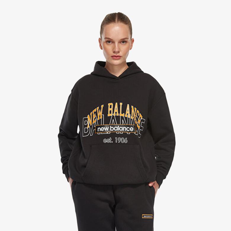 New Balance Lifestyle Erkek Siyah Hoodie