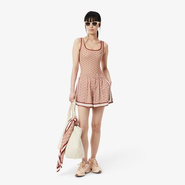 Kadın Monogram Turuncu Şort