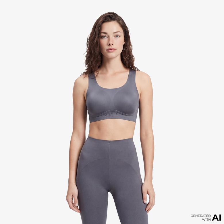Calvin Klein Sports High Support Kadın Mavi Bra