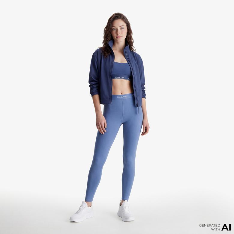 Calvin Klein Modern Sport High Rise 7/8 Kadın Mavi Tayt