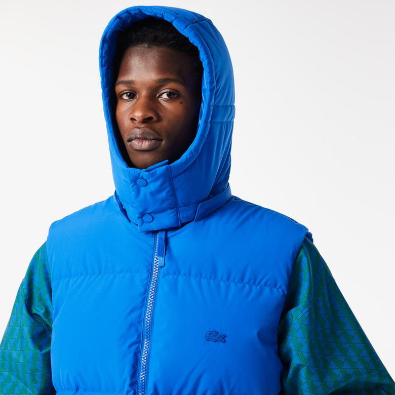 Erkek Kapitone Mavi Yelek