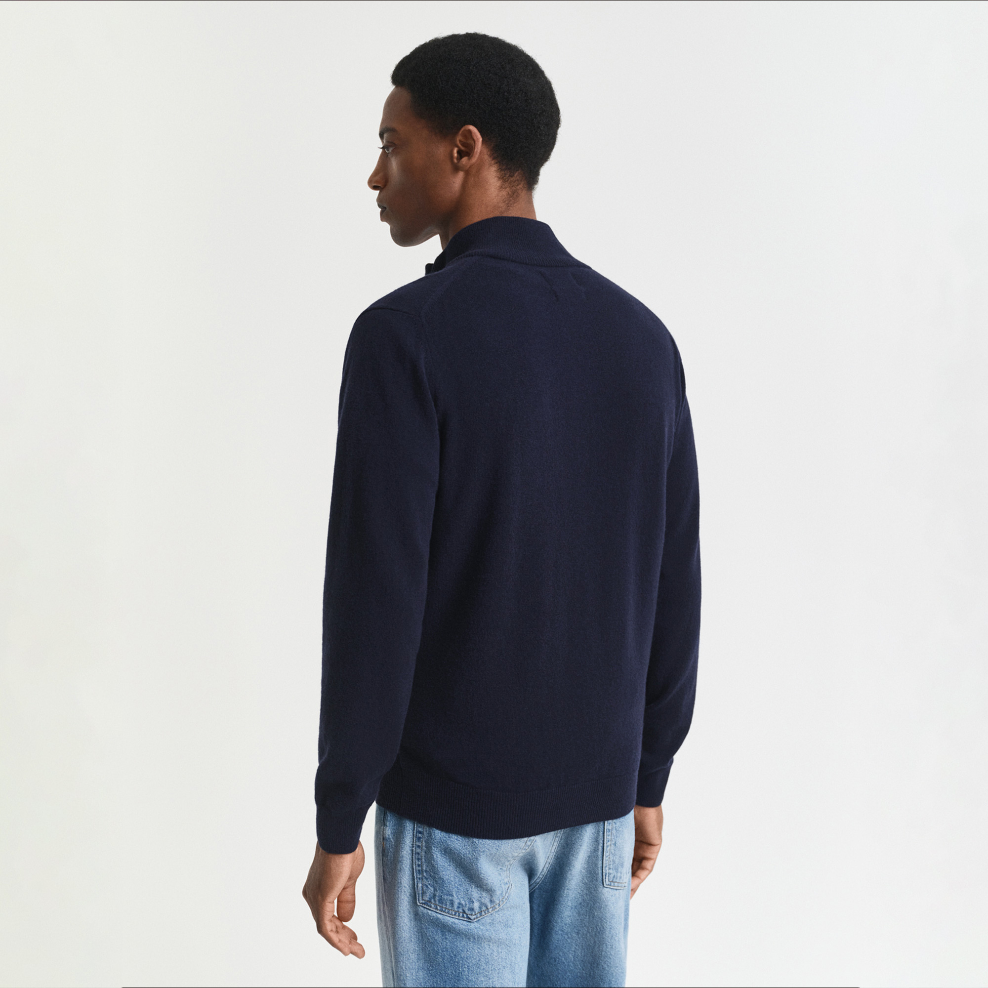 GANT Erkek Lacivert Regular Fit Hırka