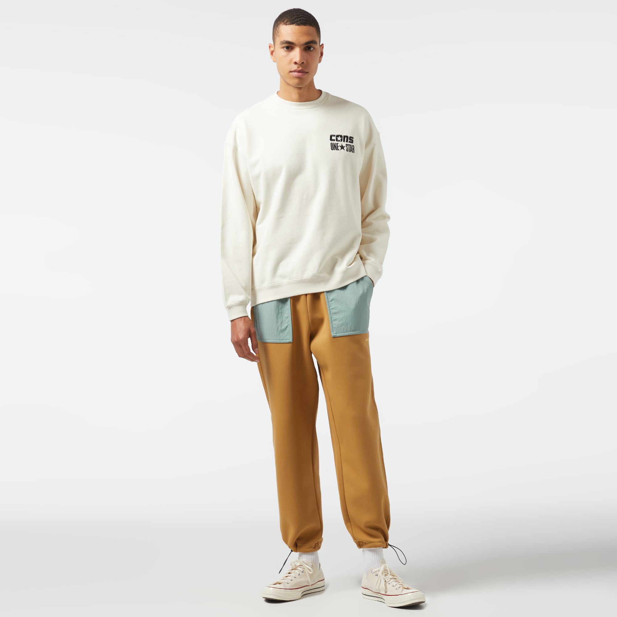 Converse Wordmark Erkek Hardal/Yeşil Pantolon