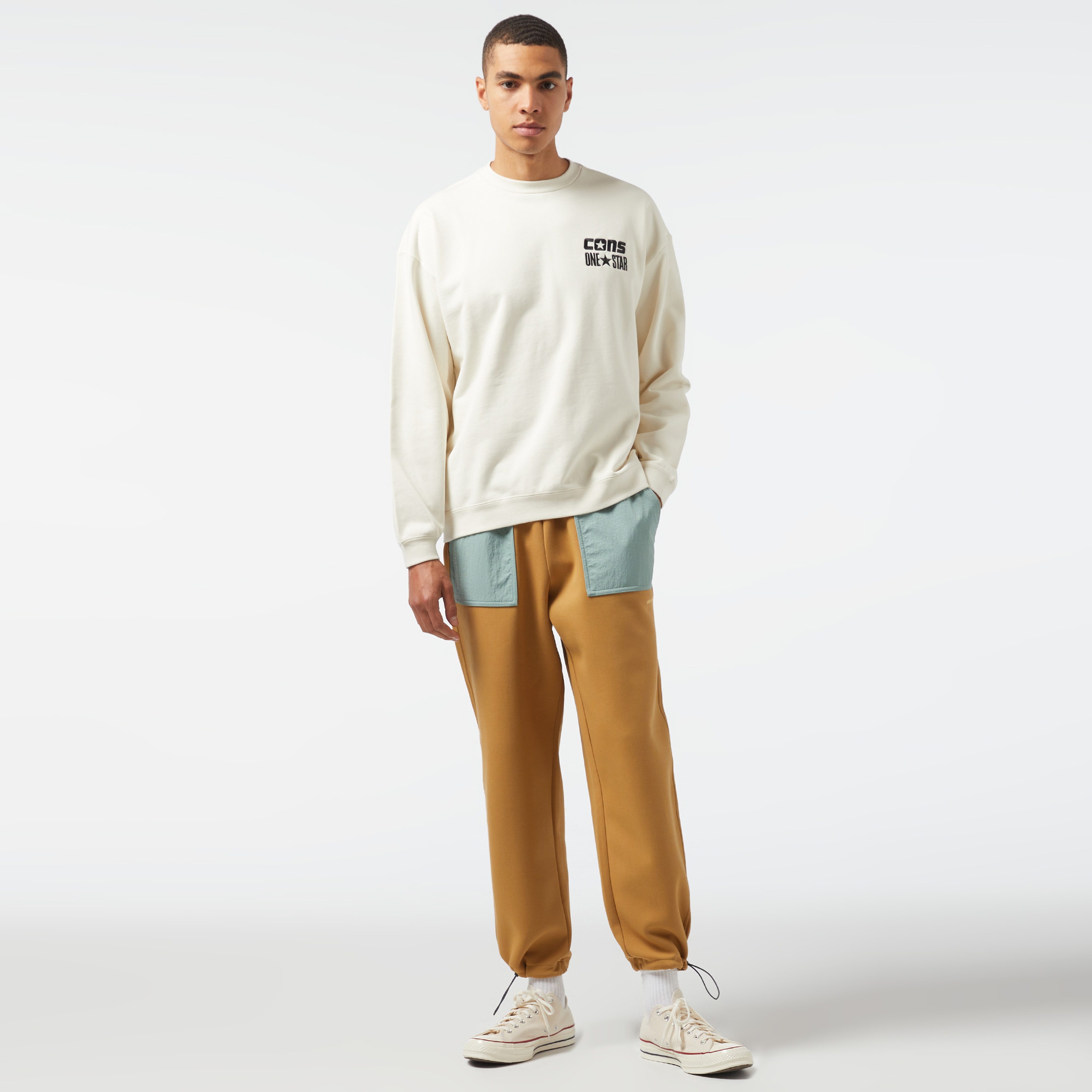 Converse Wordmark Erkek Hardal/Yeşil Pantolon