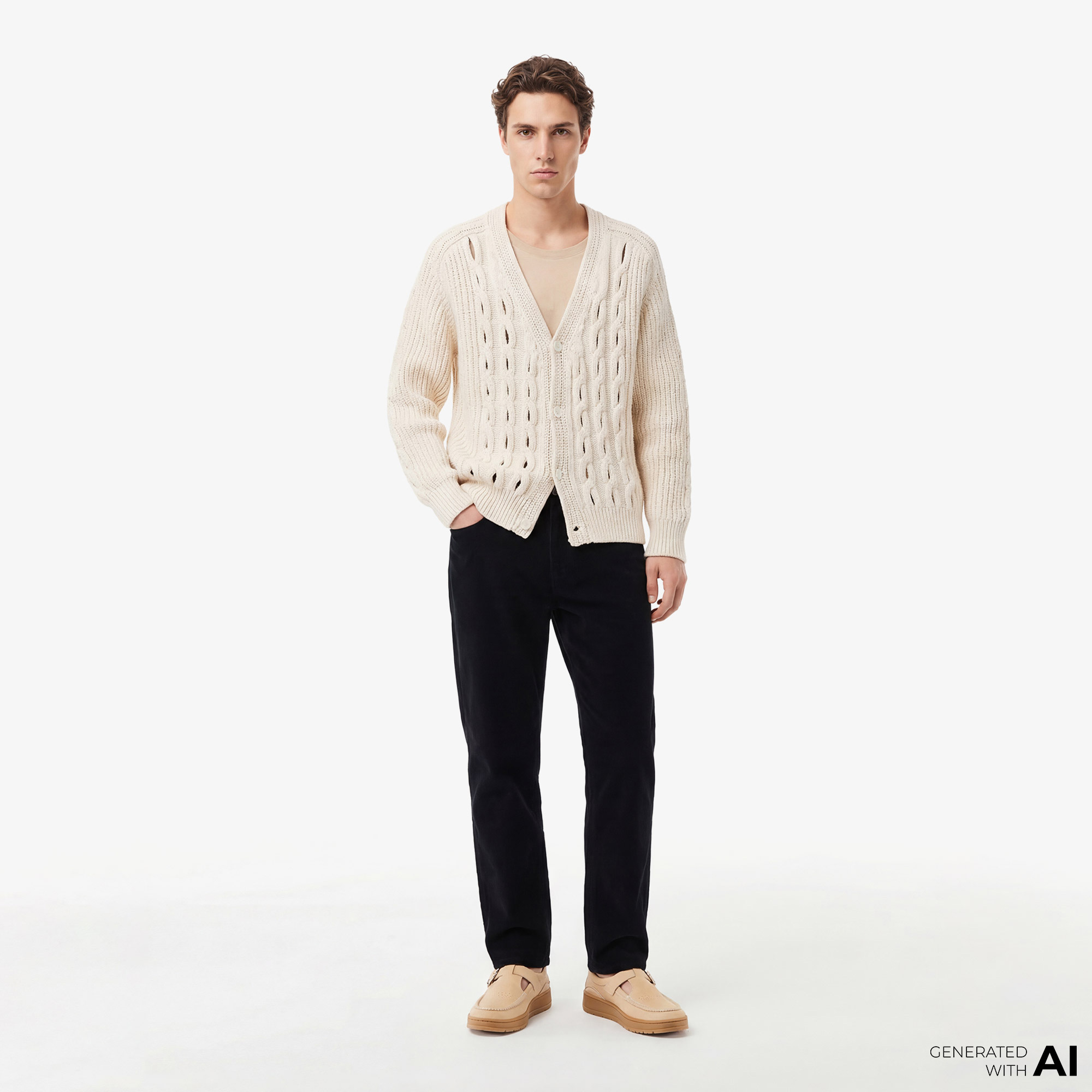 Erkek Straight Fit Casual Siyah Pantolon