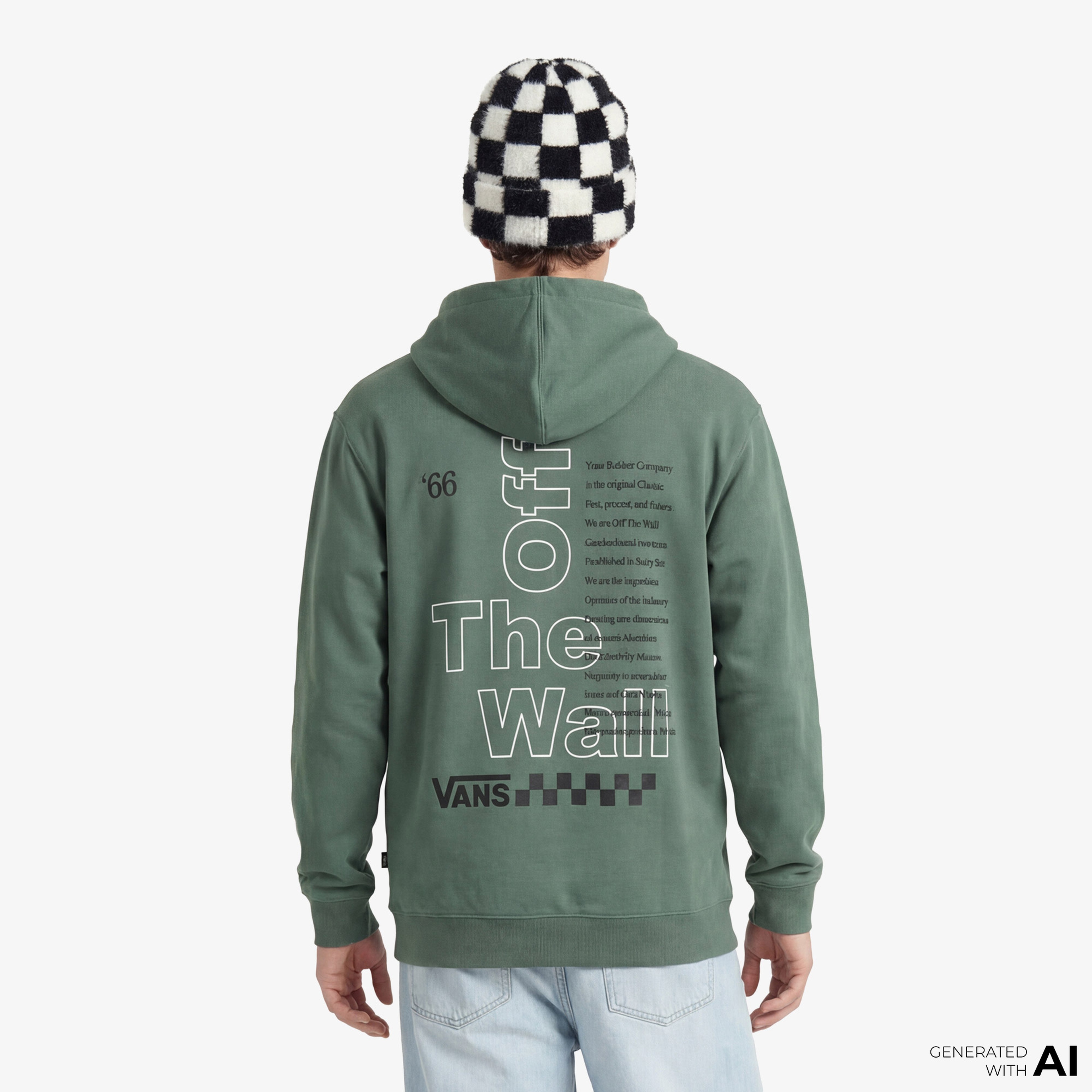 Vans Posted Loose Pullover Erkek Yeşil Sweatshirt