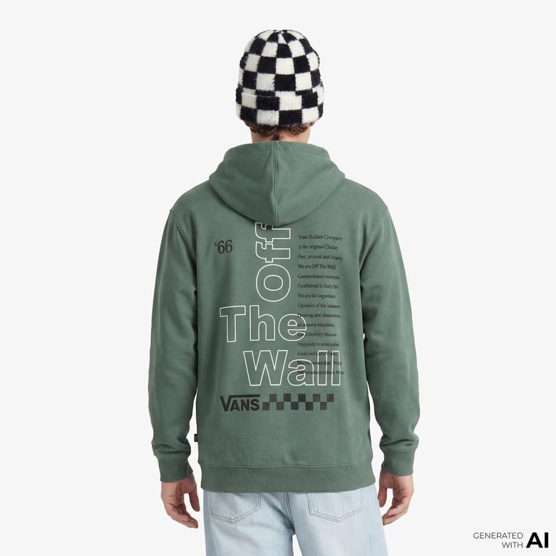 Vans Posted Loose Pullover Erkek Yeşil Sweatshirt