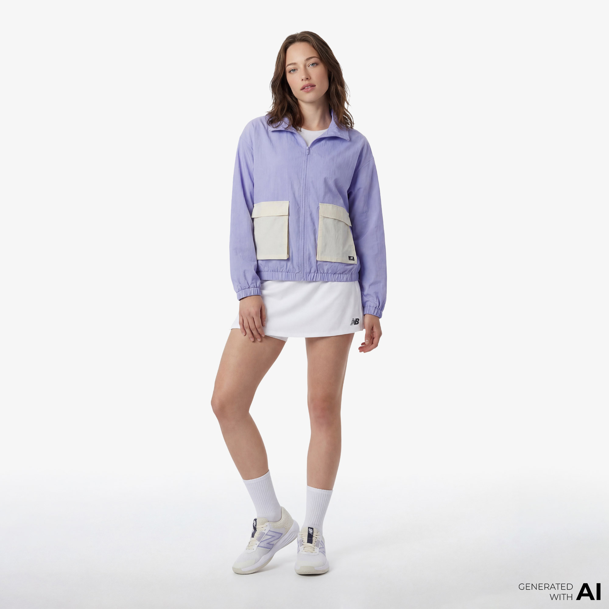 New Balance Lifestyle Kadın Mor Ceket