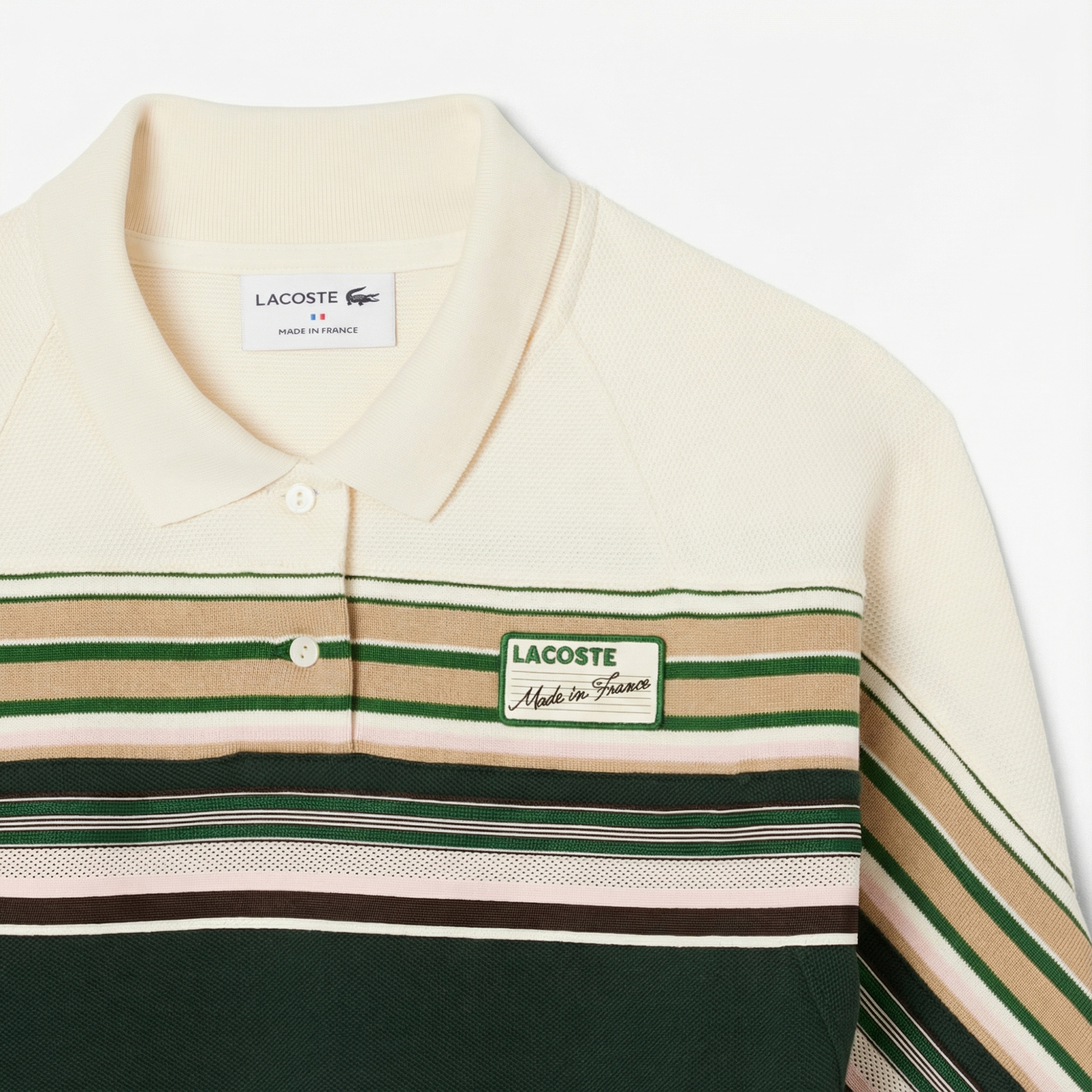 Kadın Slim Fit Uzun Kollu Polo Yaka Renk Bloklu Koyu Yeşil Elbise