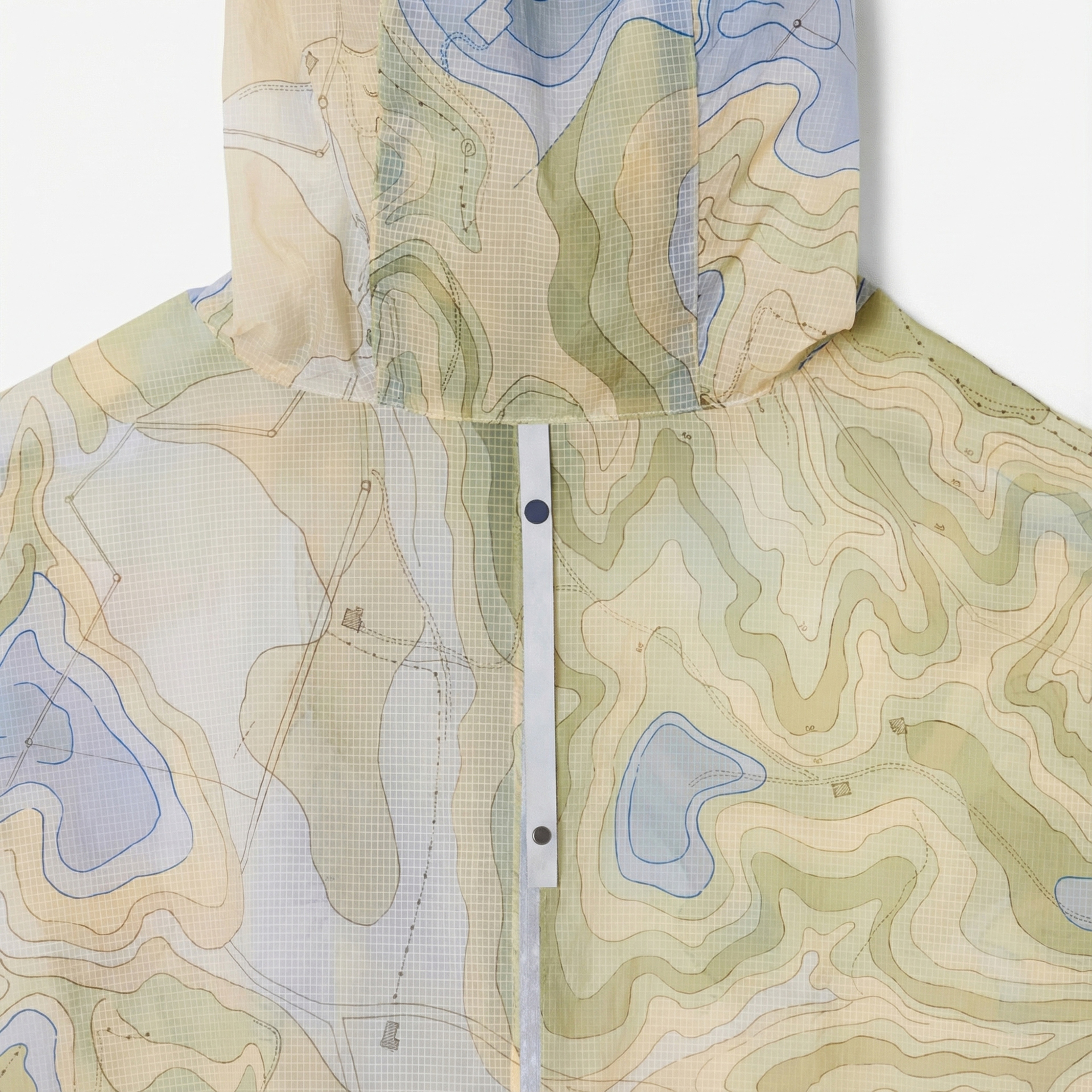 Kadın Oversize Fit Kapüşonlu Renkli Mont