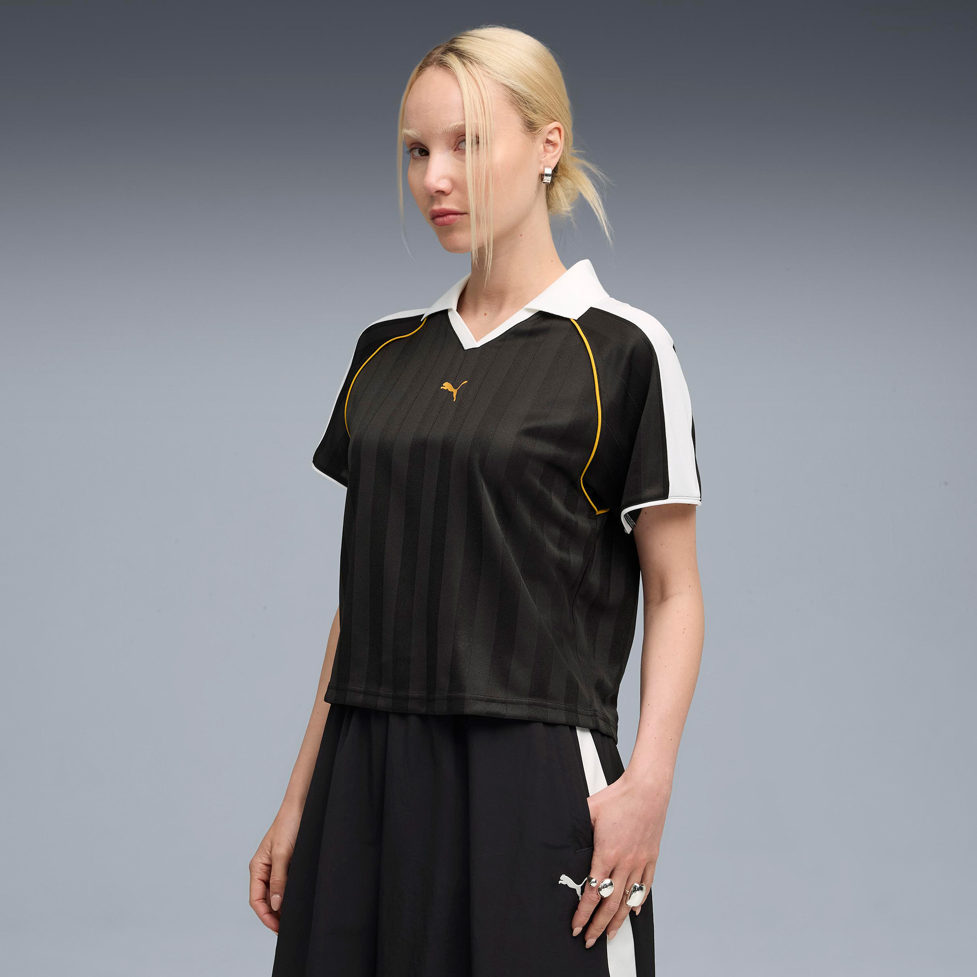Puma T7 Football Relaxed Kadın Siyah Forma