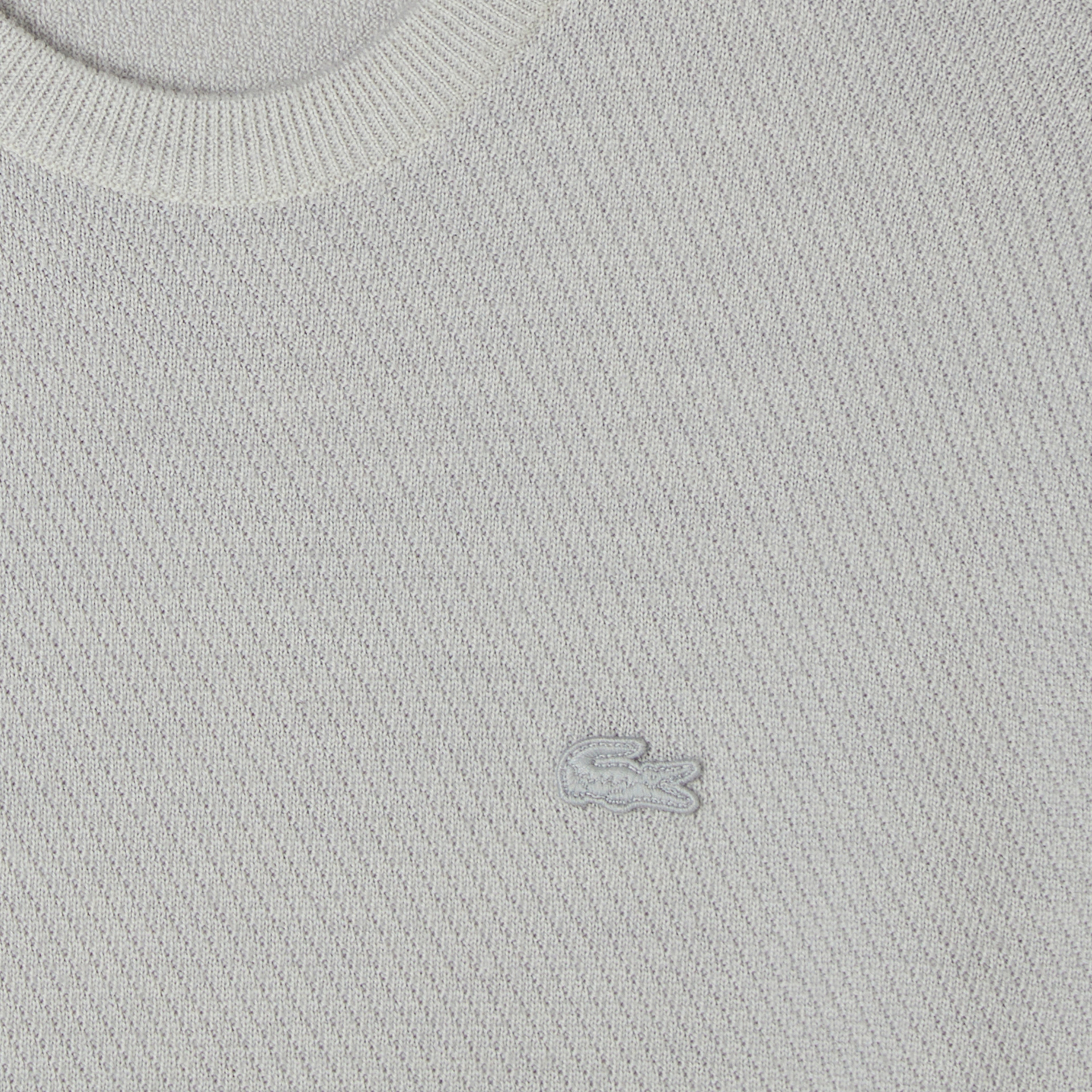 Erkek Classic Fit Bisiklet Yaka Yün Gri Kazak