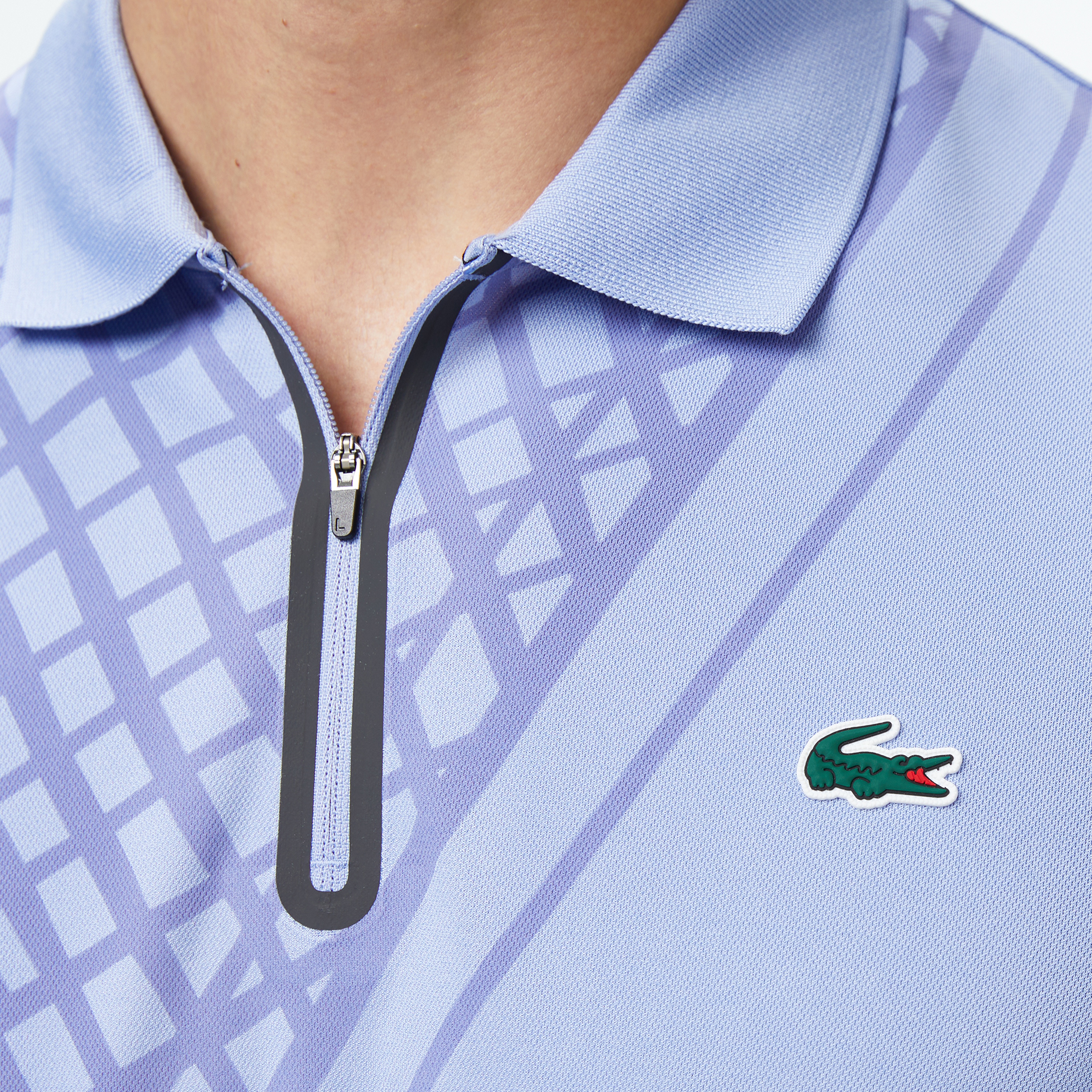 Lacoste Erkek Slim Fit Baskılı Mavi Polo