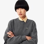 Lacoste Kadın Relaxed Fit Bisiklet Yaka Gri Sweatshirt