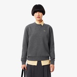 Lacoste Kadın Relaxed Fit Bisiklet Yaka Gri Sweatshirt