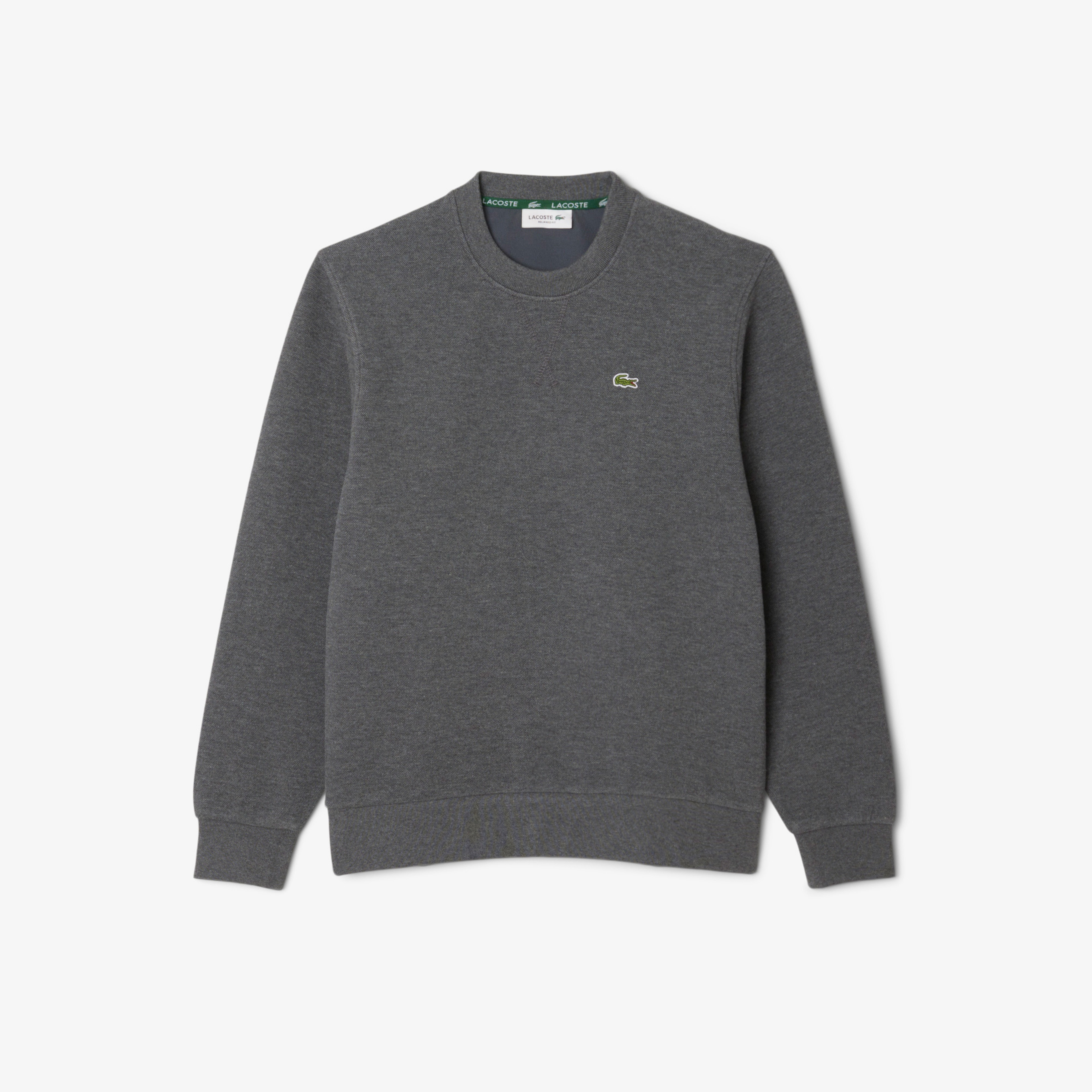 Lacoste Kadın Relaxed Fit Bisiklet Yaka Gri Sweatshirt