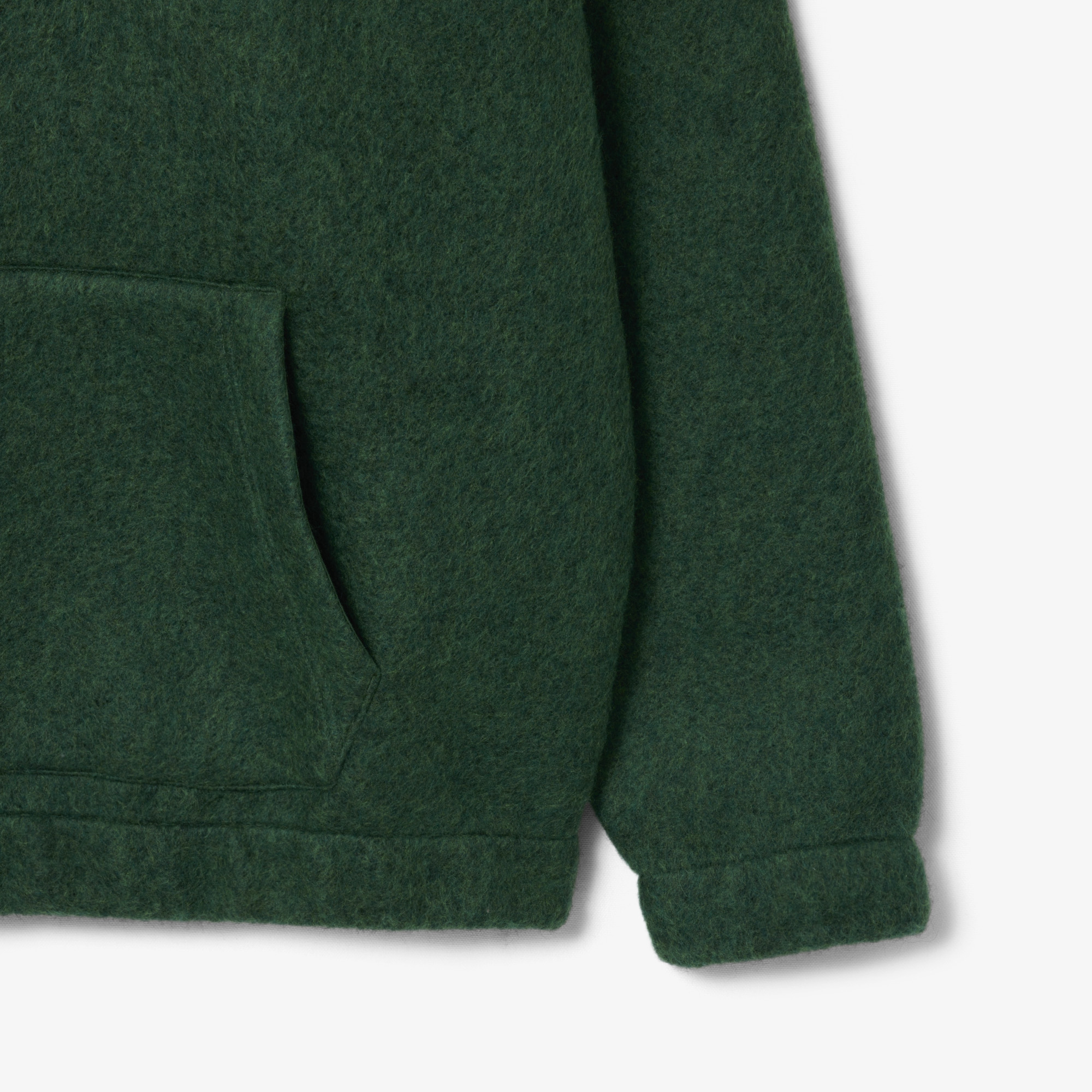 Lacoste Erkek Loose Fit Yarım Fermuarlı Yeşil Sweatshirt