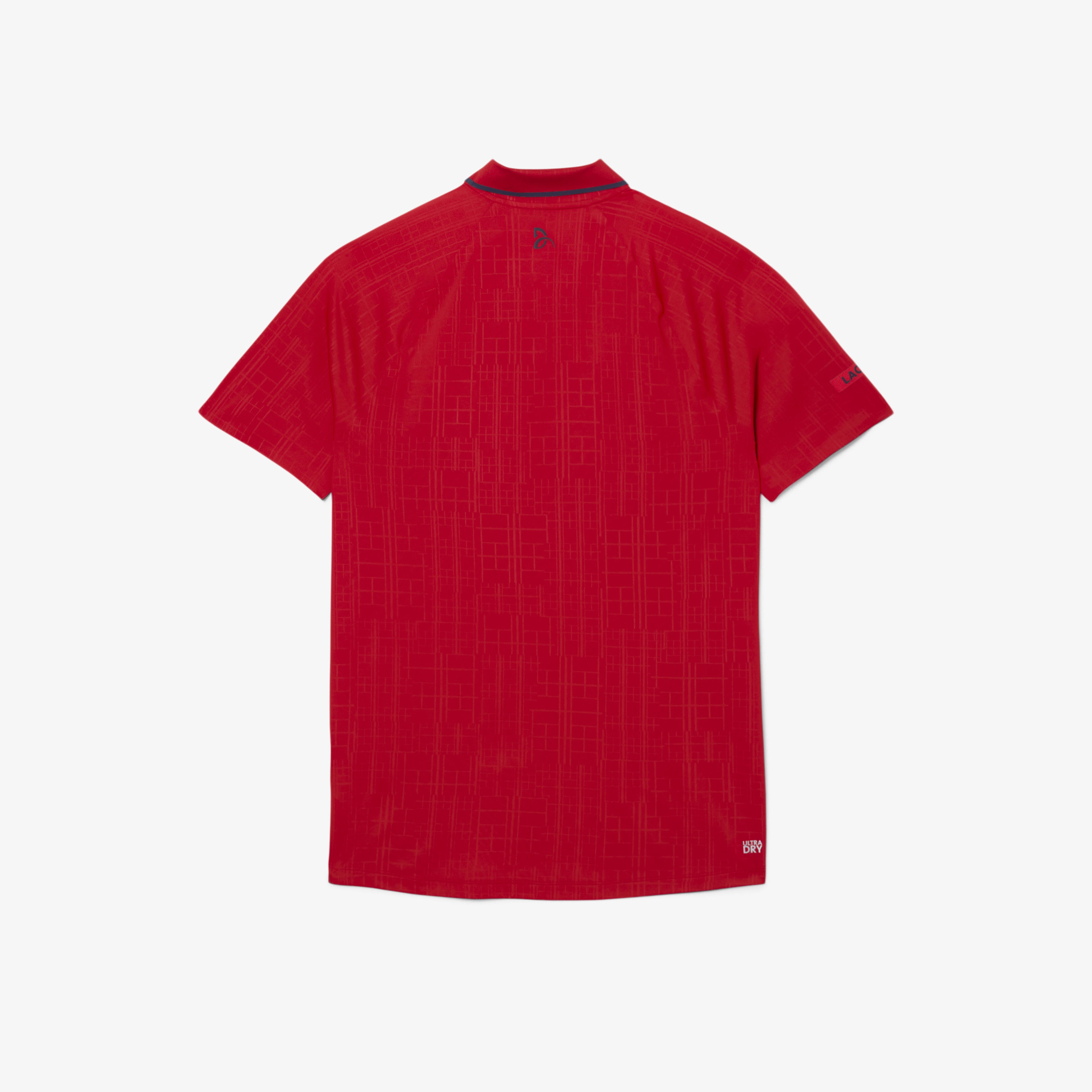 Lacoste Tennis x Novak Djokovic Erkek Slim Fit Desenli Kırmızı Polo