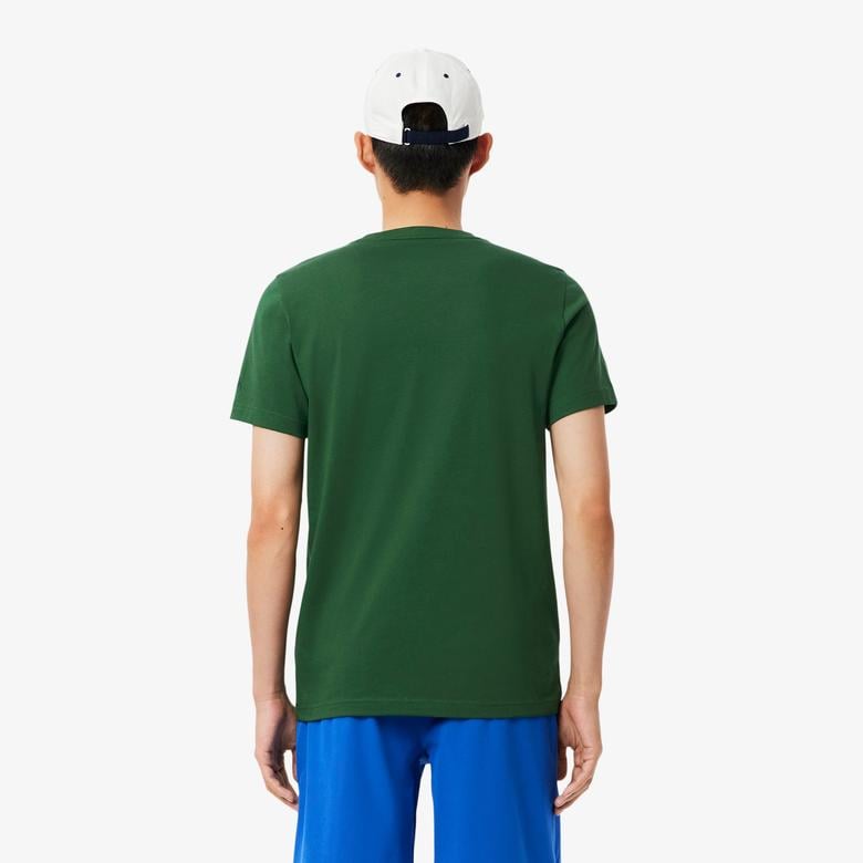 SPORT X Novak Djokovic Erkek Regular Fit Bisiklet Yaka Yeşil T-Shirt
