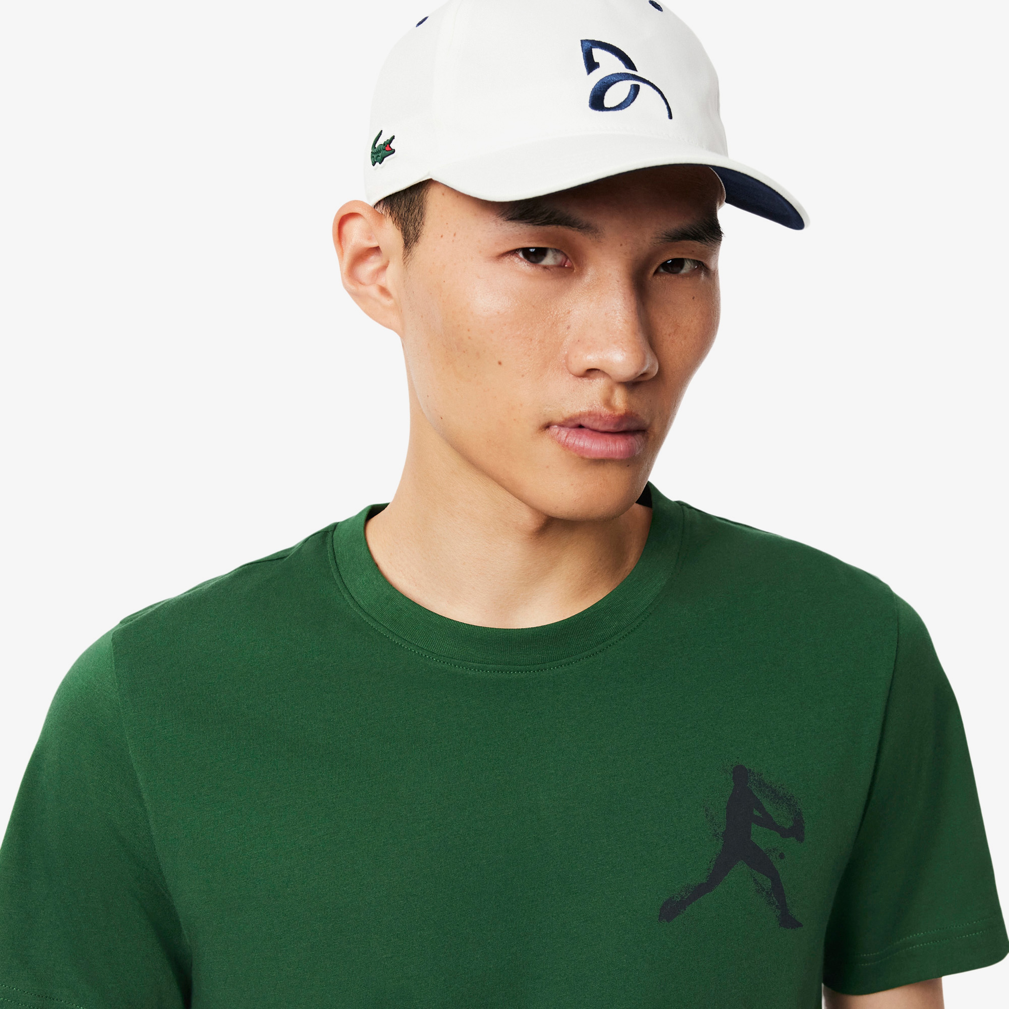 SPORT X Novak Djokovic Erkek Regular Fit Bisiklet Yaka Yeşil T-Shirt