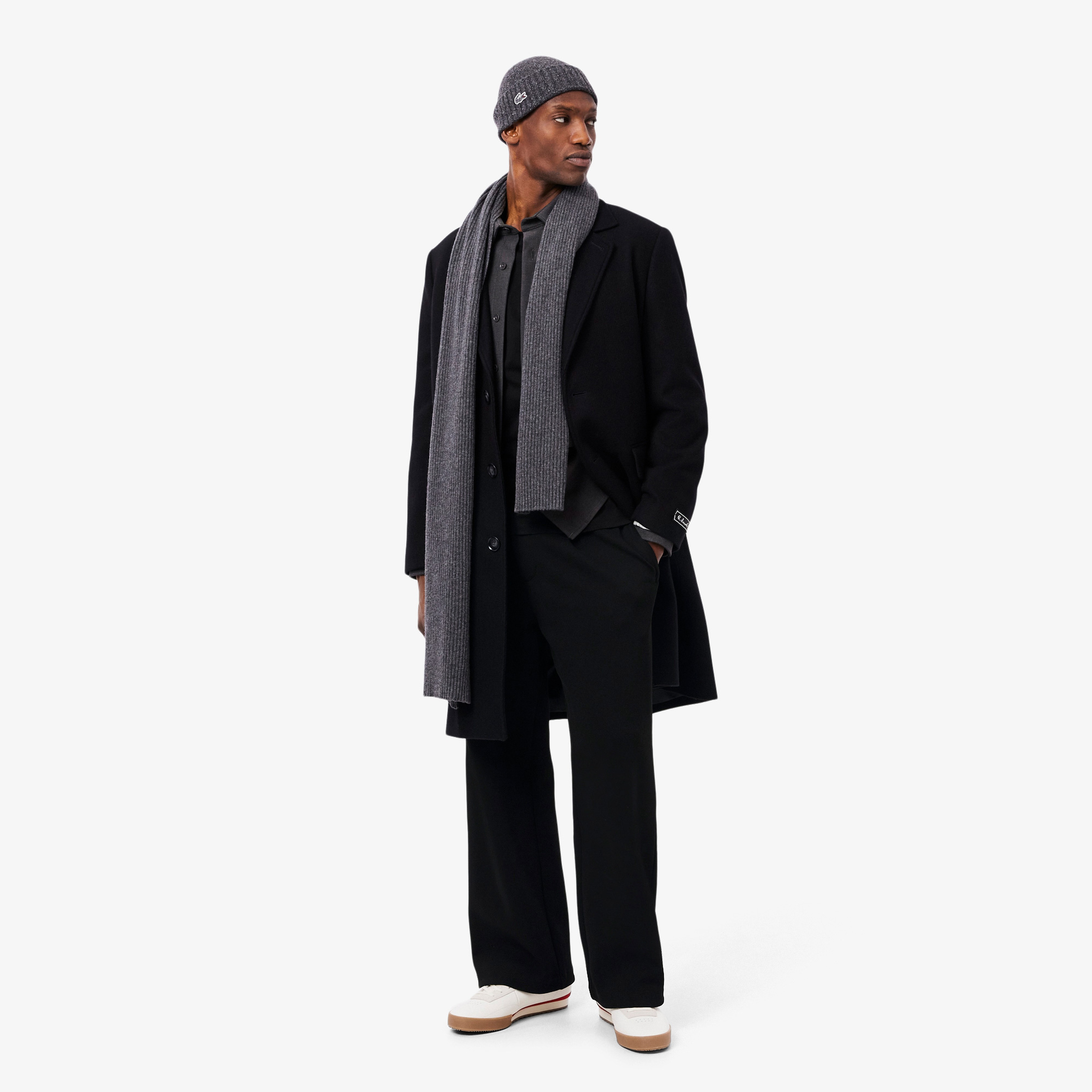 Lacoste Erkek Classic Fit Siyah Kaban