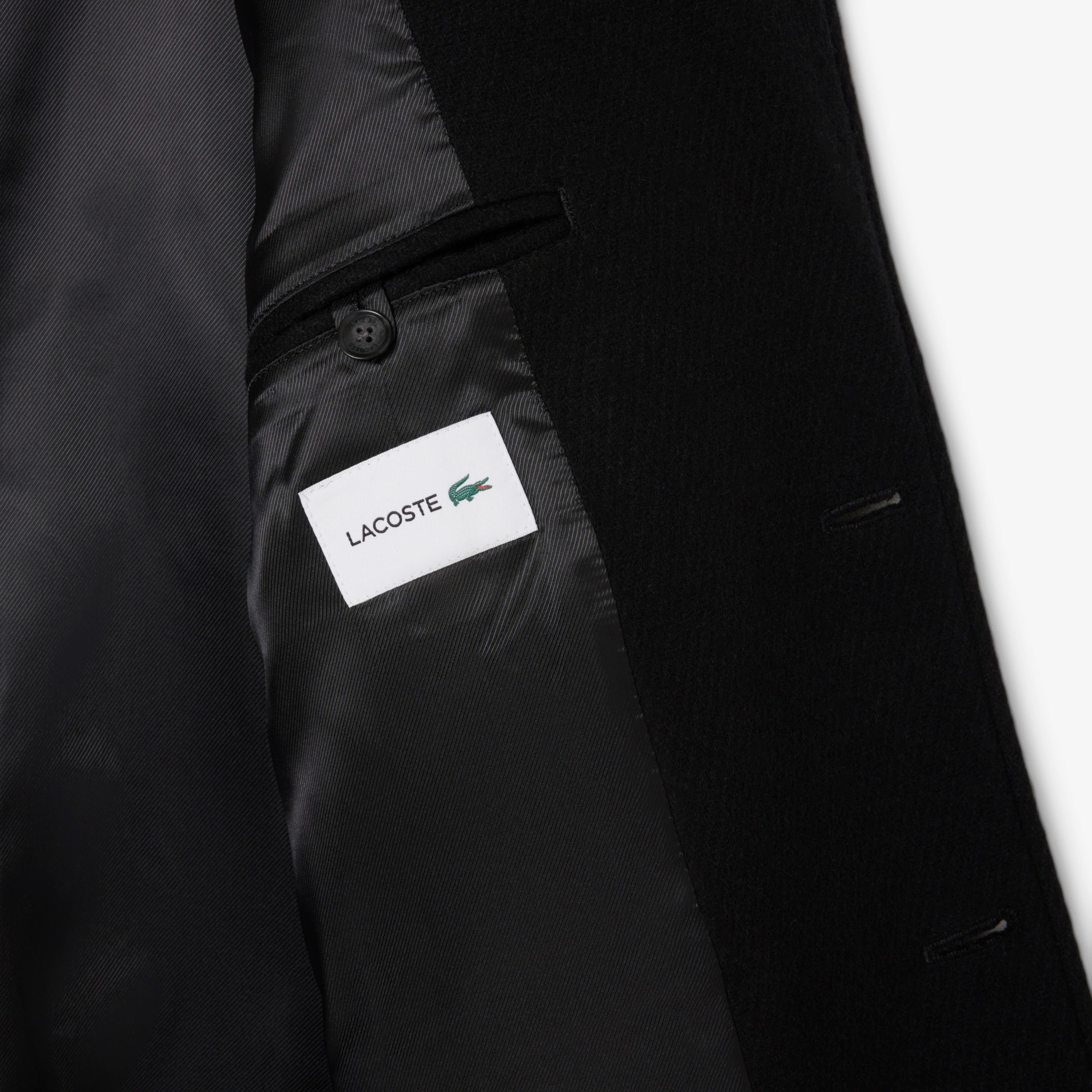 Lacoste Erkek Classic Fit Siyah Kaban