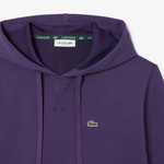 Kadın Relaxed Fit Kapüşonlu Mor Sweatshirt