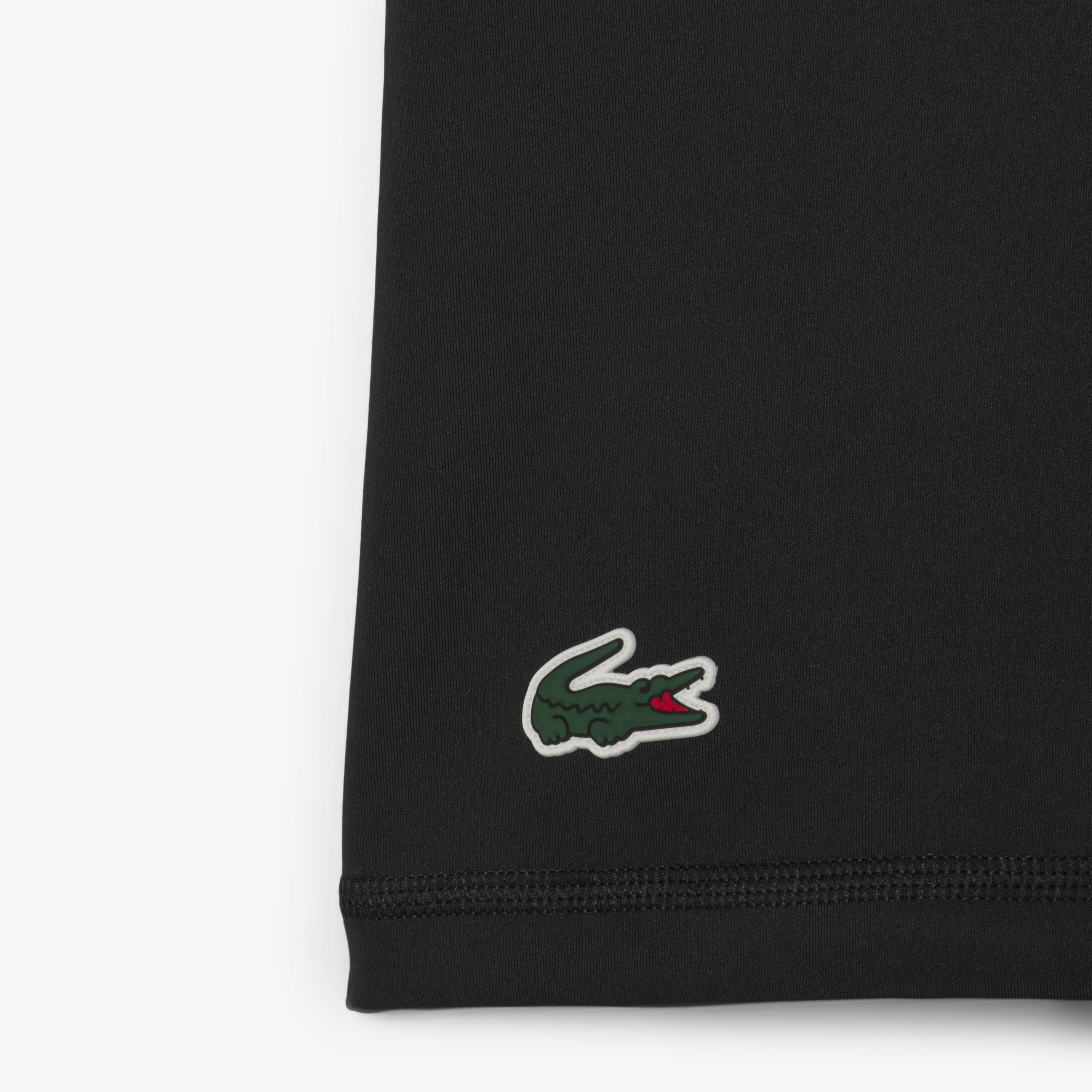Kadın Flare Fit Kolsuz Polo Yaka Siyah Elbise