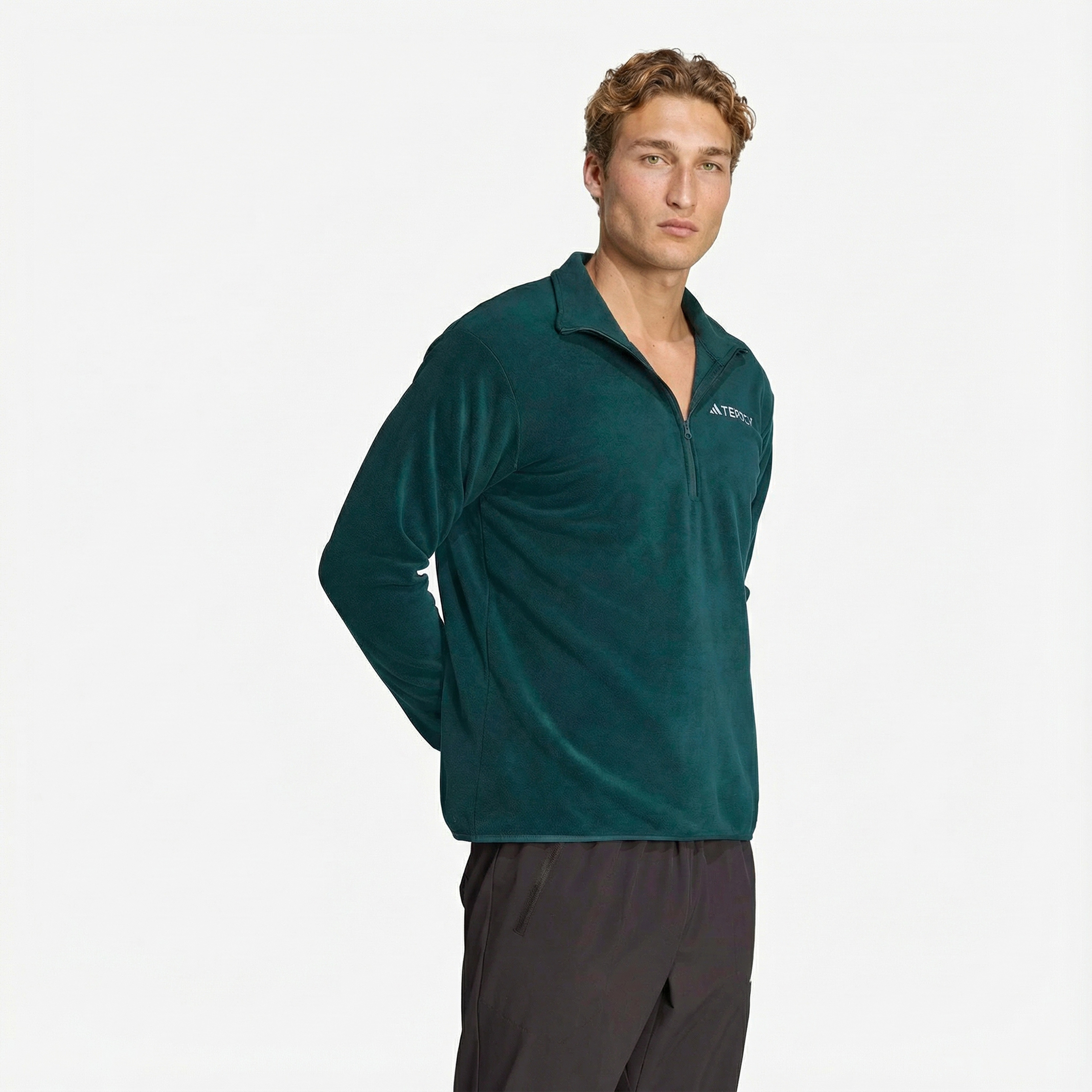 adidas Mountain EssentialS Fleece Erkek Yeşil Polar