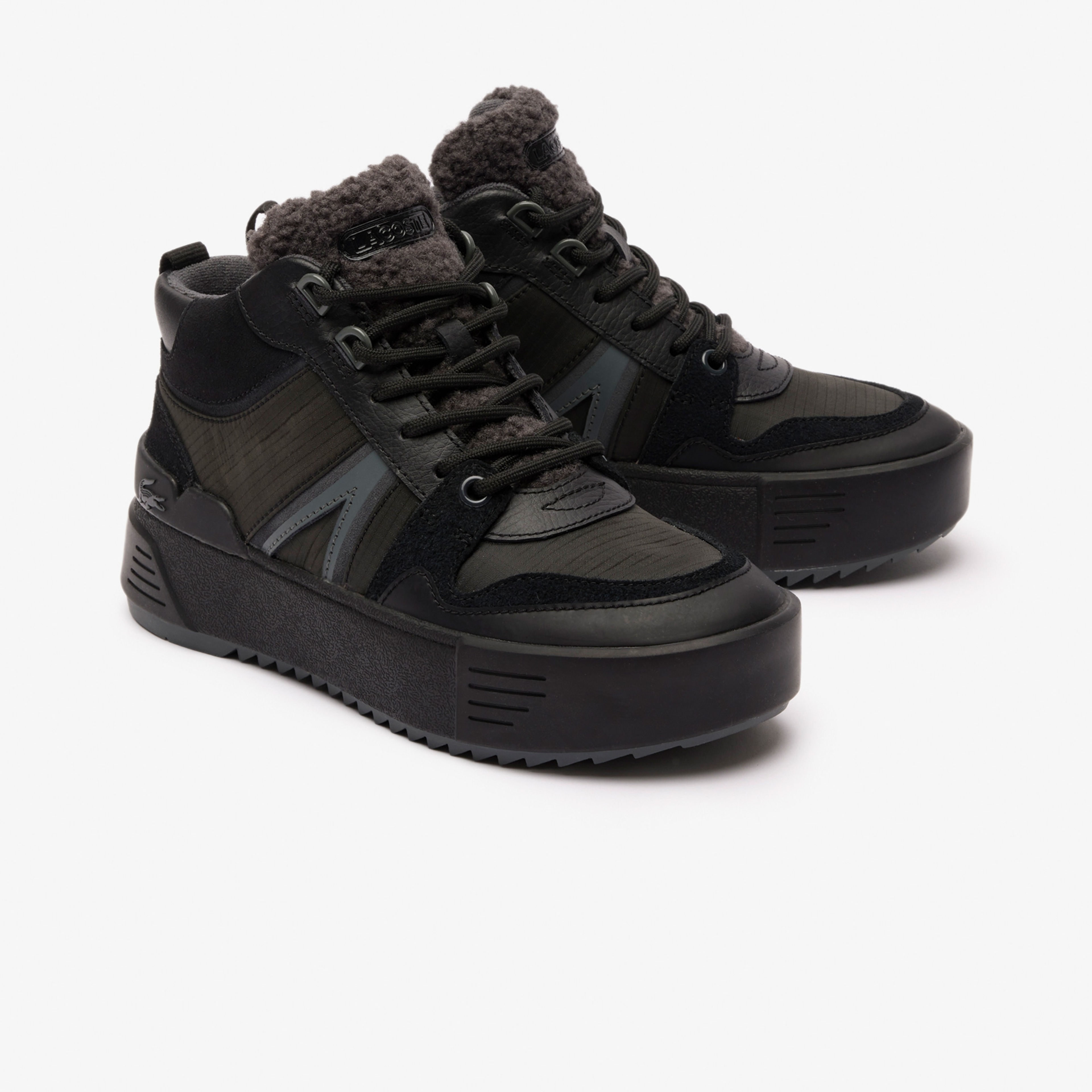 Lacoste L002 Winter Mid Kadın Siyah Bot