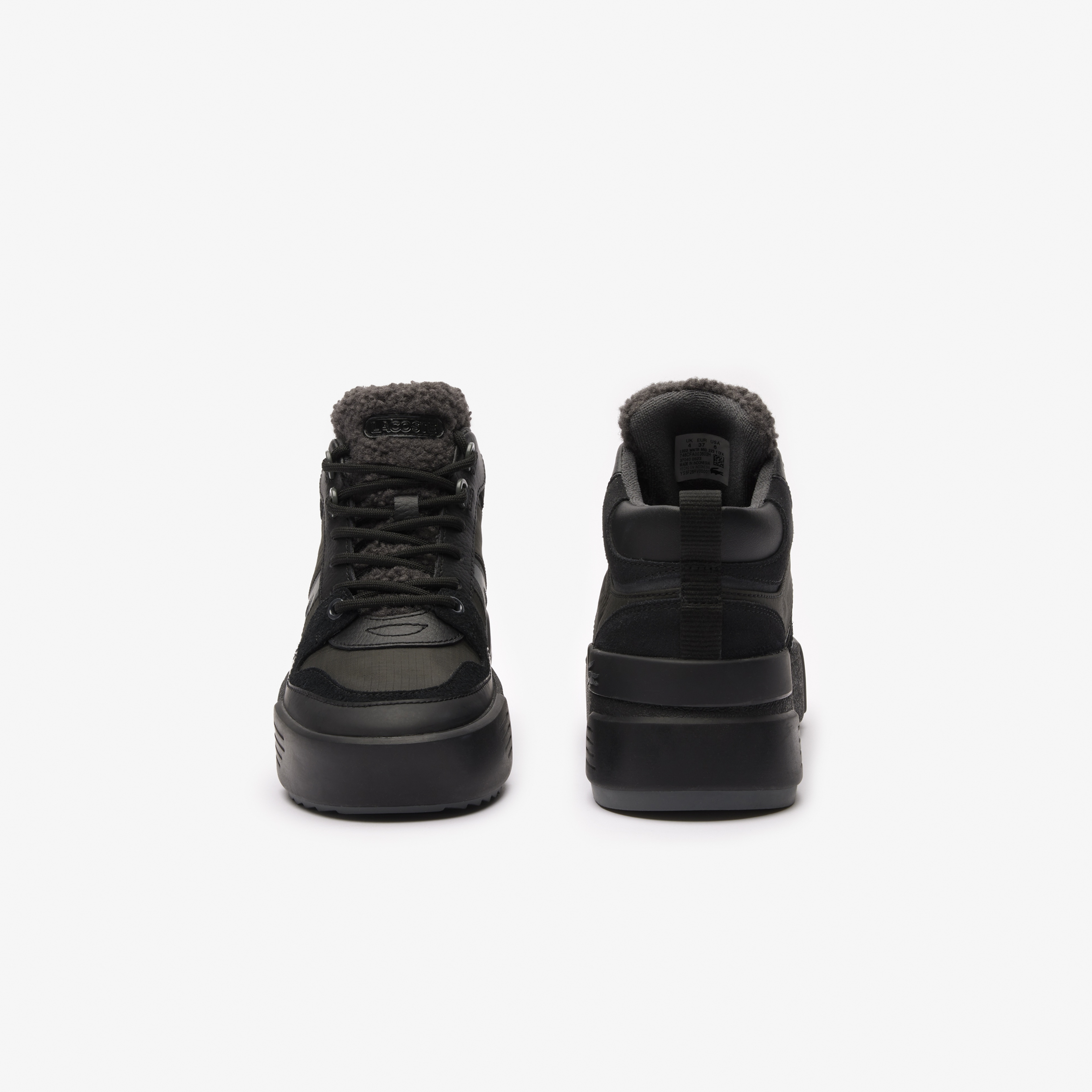 Lacoste L002 Winter Mid Kadın Siyah Bot