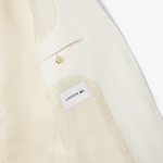 Lacoste Kadın Relaxed Fit Krem Blazer